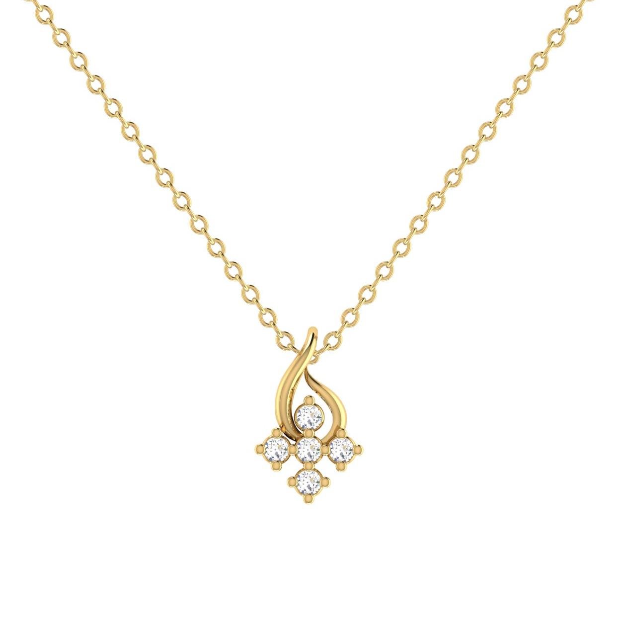 Classic Five Diamond Pendant