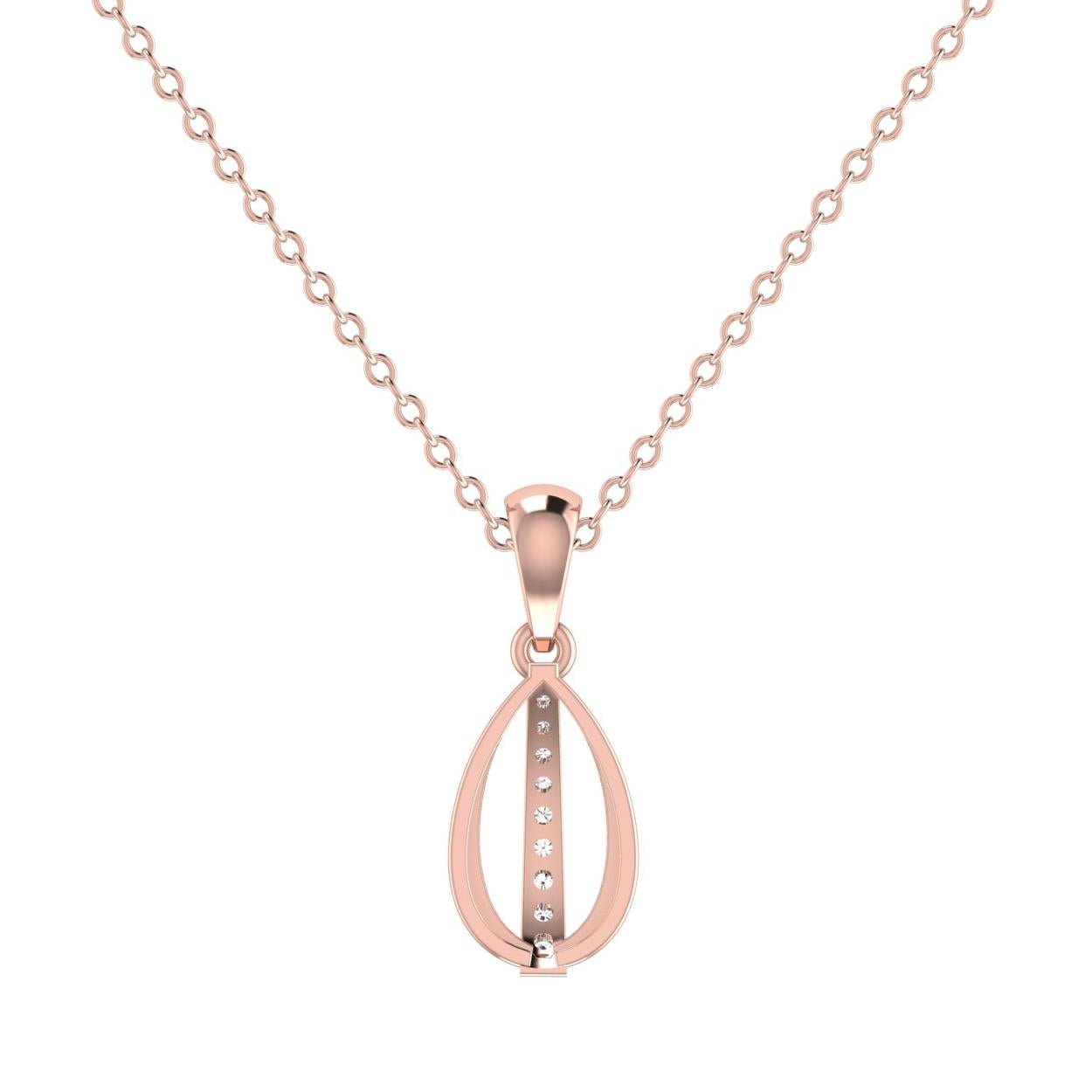 Oval Glory Diamond Pendant