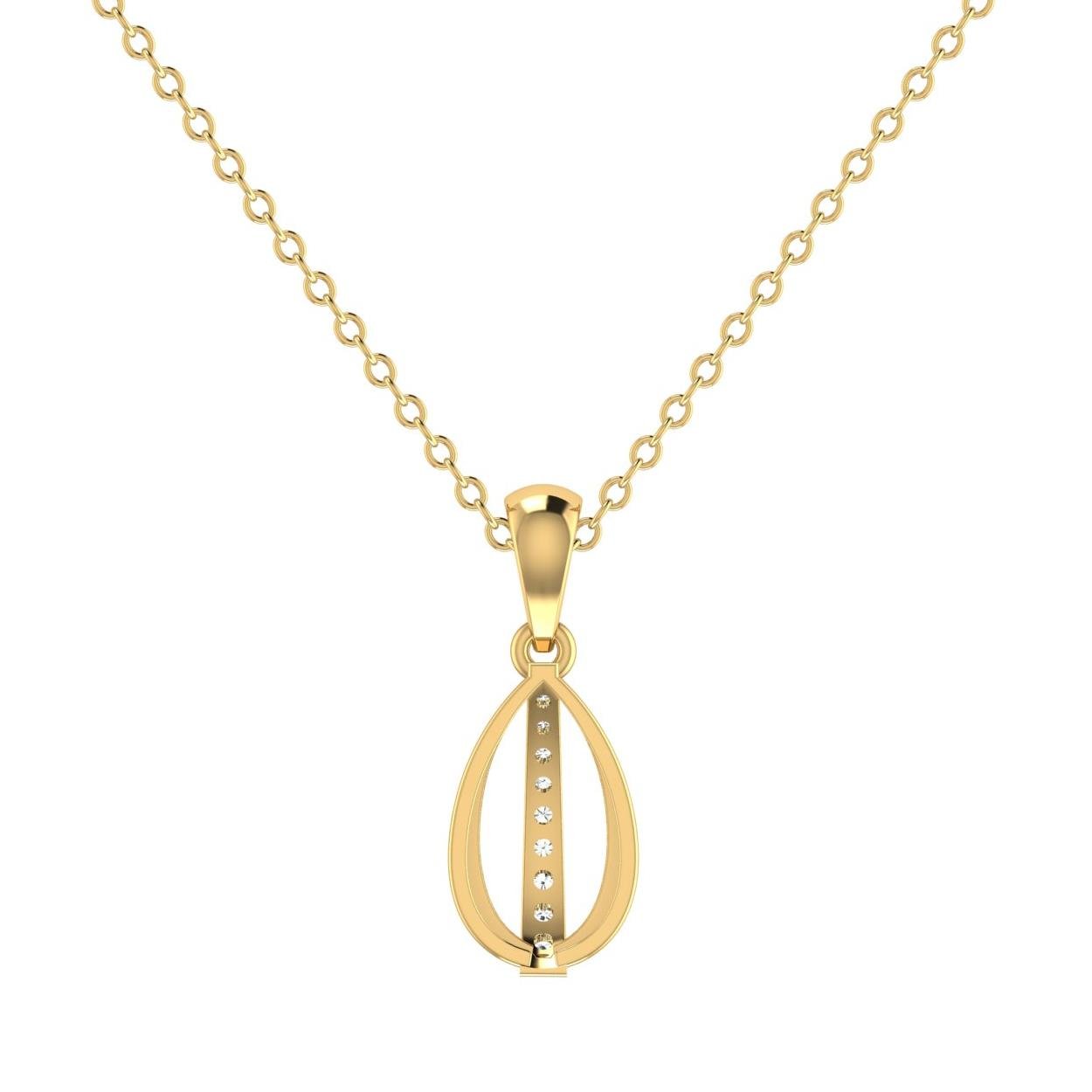 Oval Glory Diamond Pendant