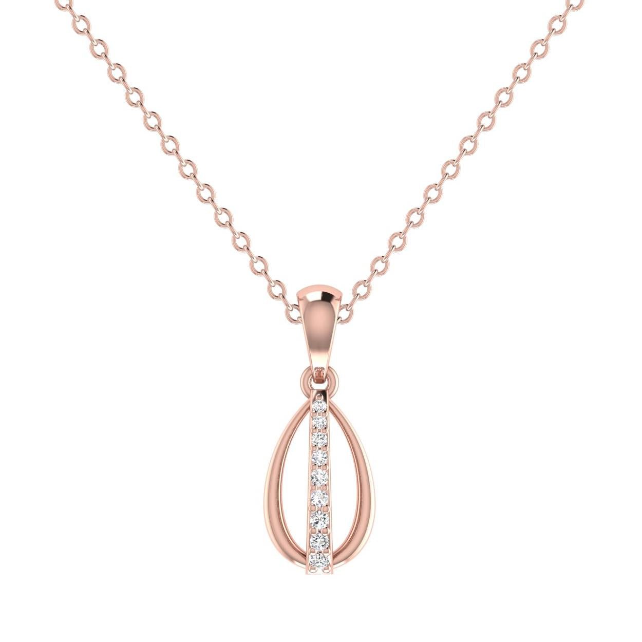 Oval Glory Diamond Pendant