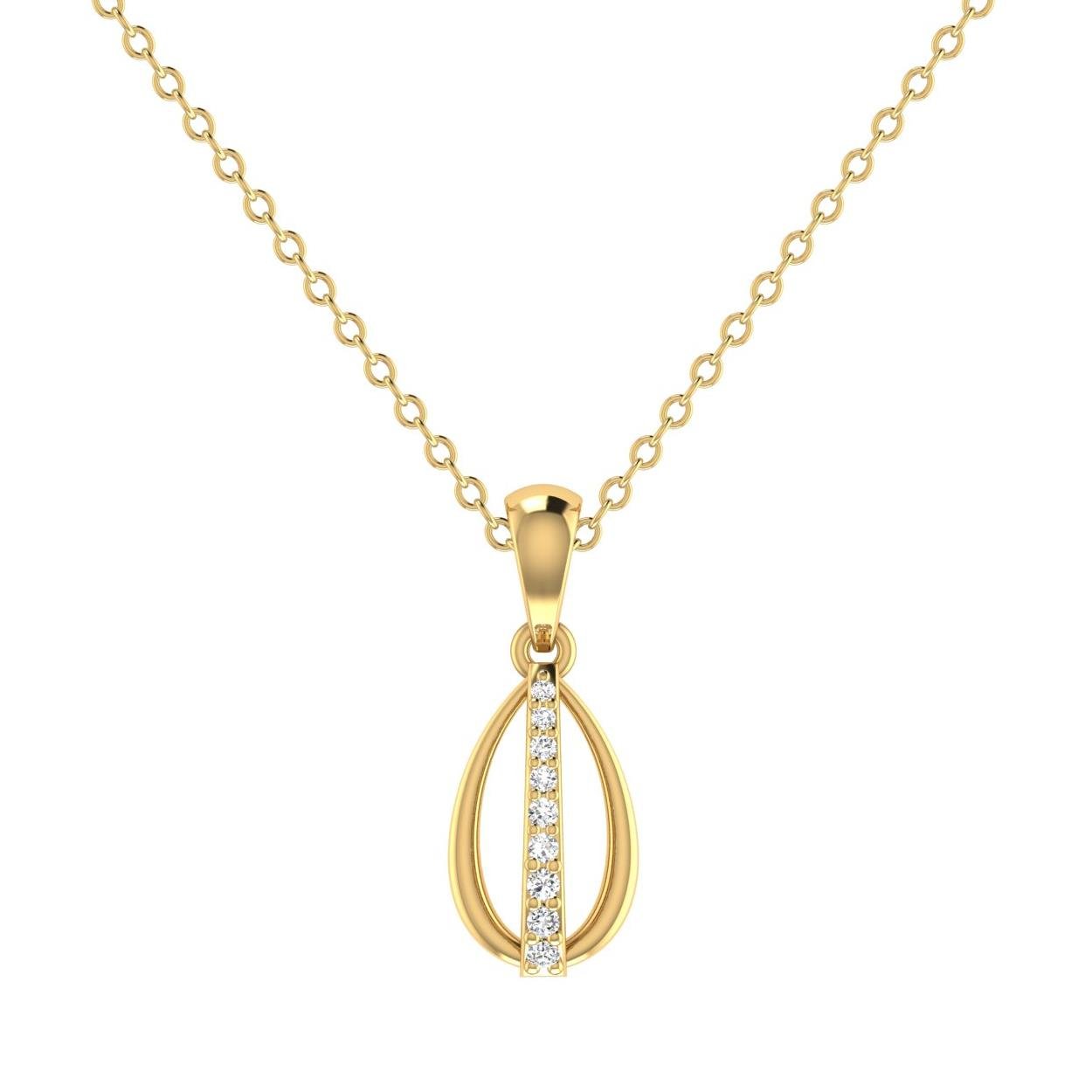 Oval Glory Diamond Pendant