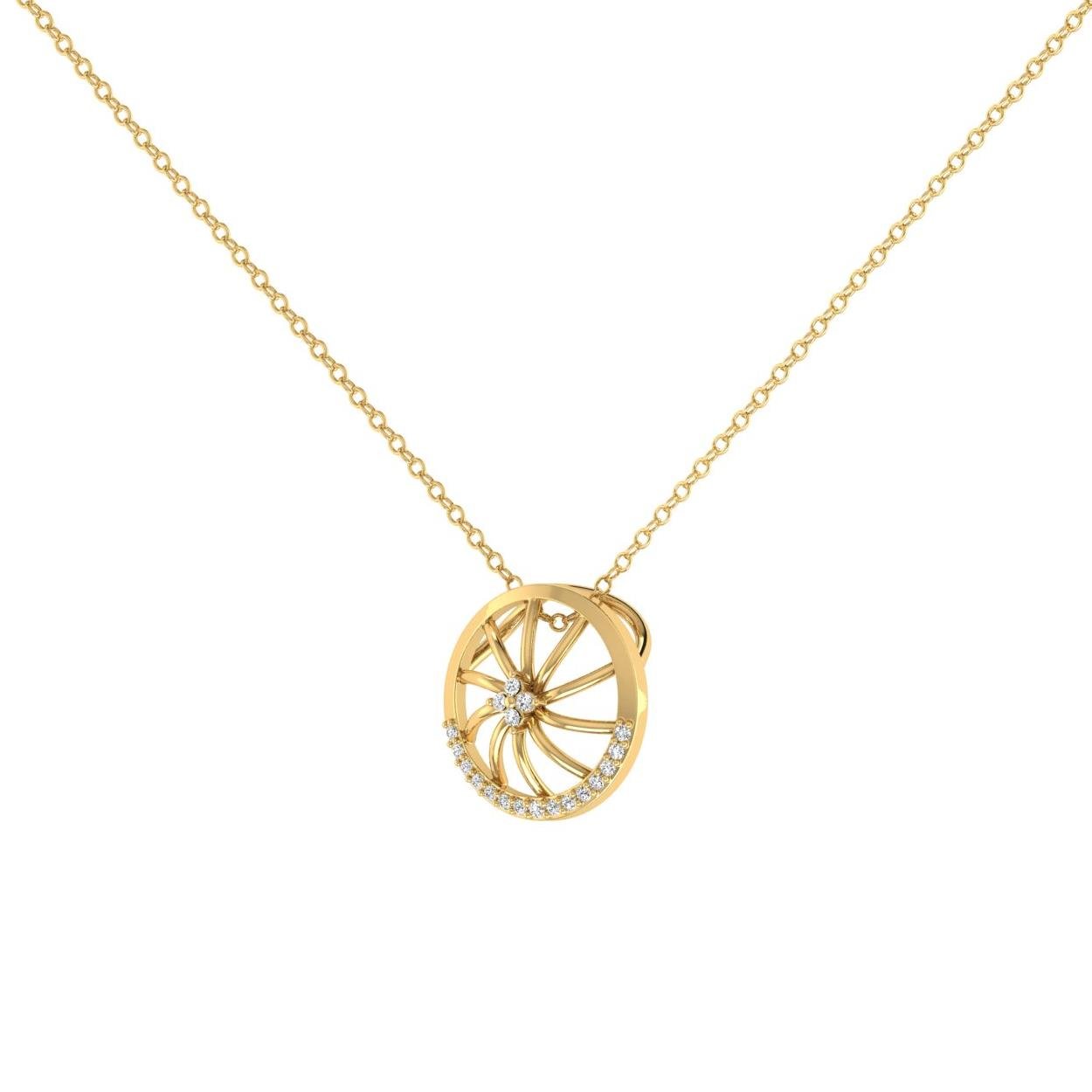 Chakra Diamond Pendant