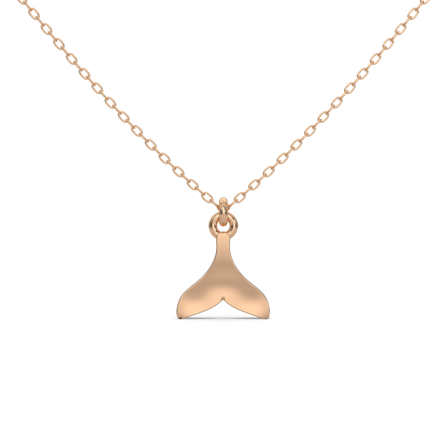 The Subtle Streamline Fish Pendant Necklace