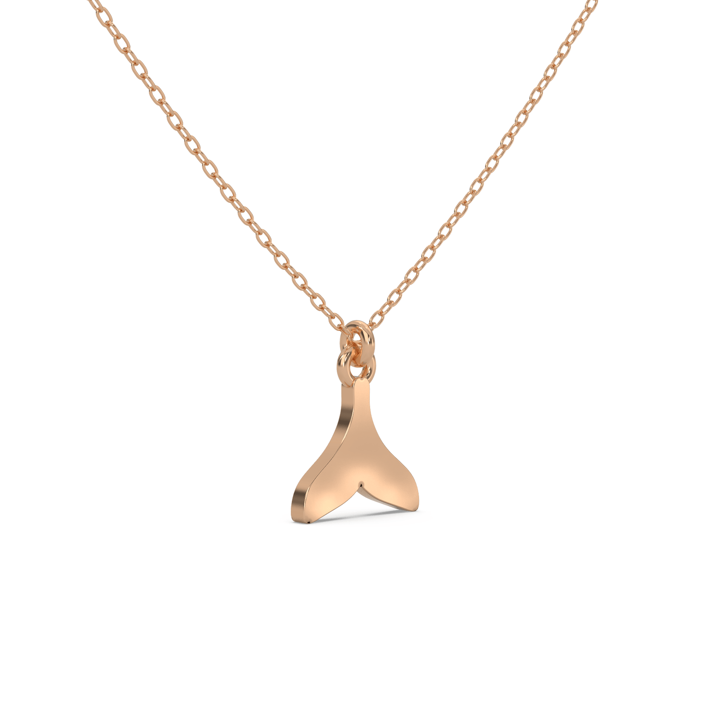 The Subtle Streamline Fish Pendant Necklace