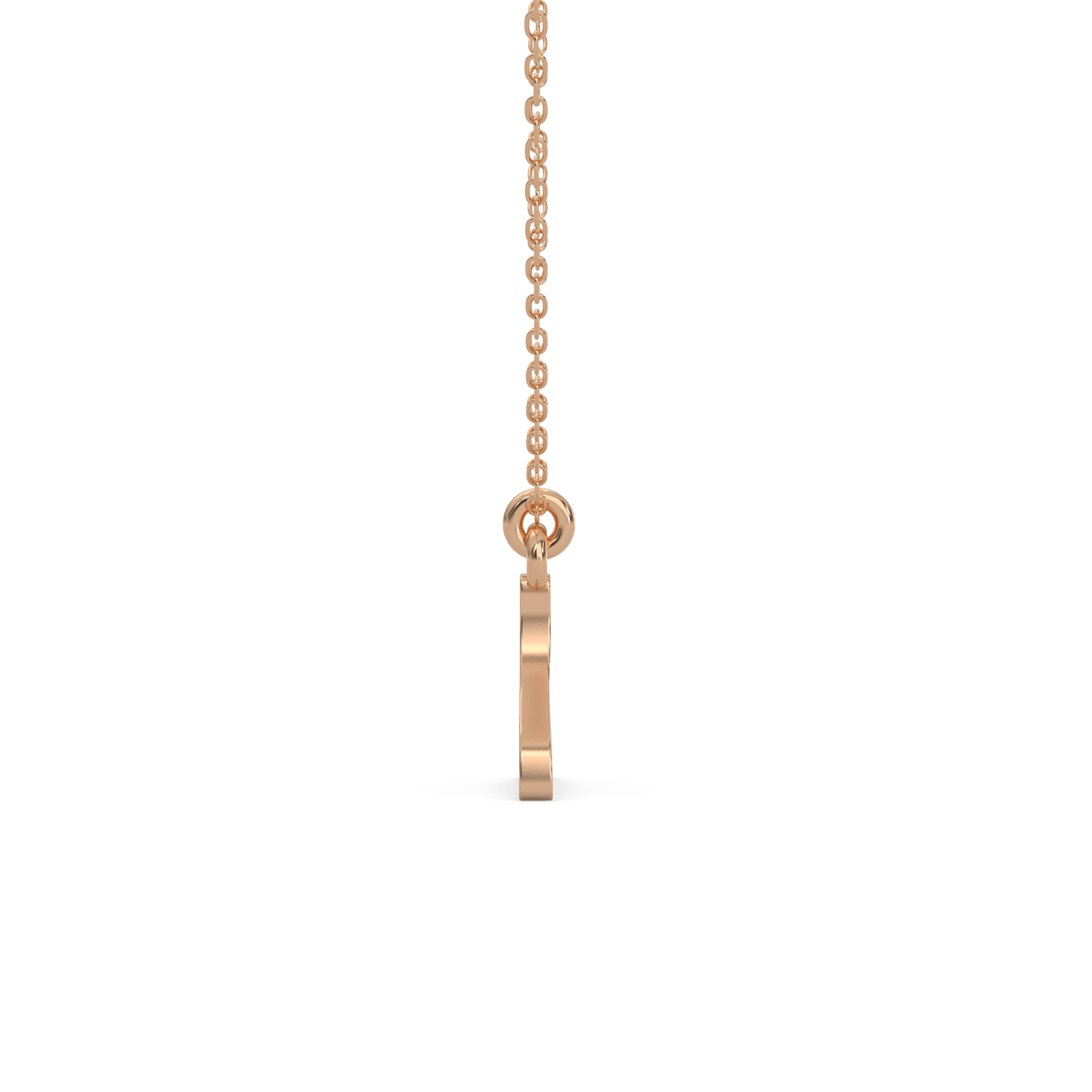 The Subtle Streamline Fish Pendant Necklace