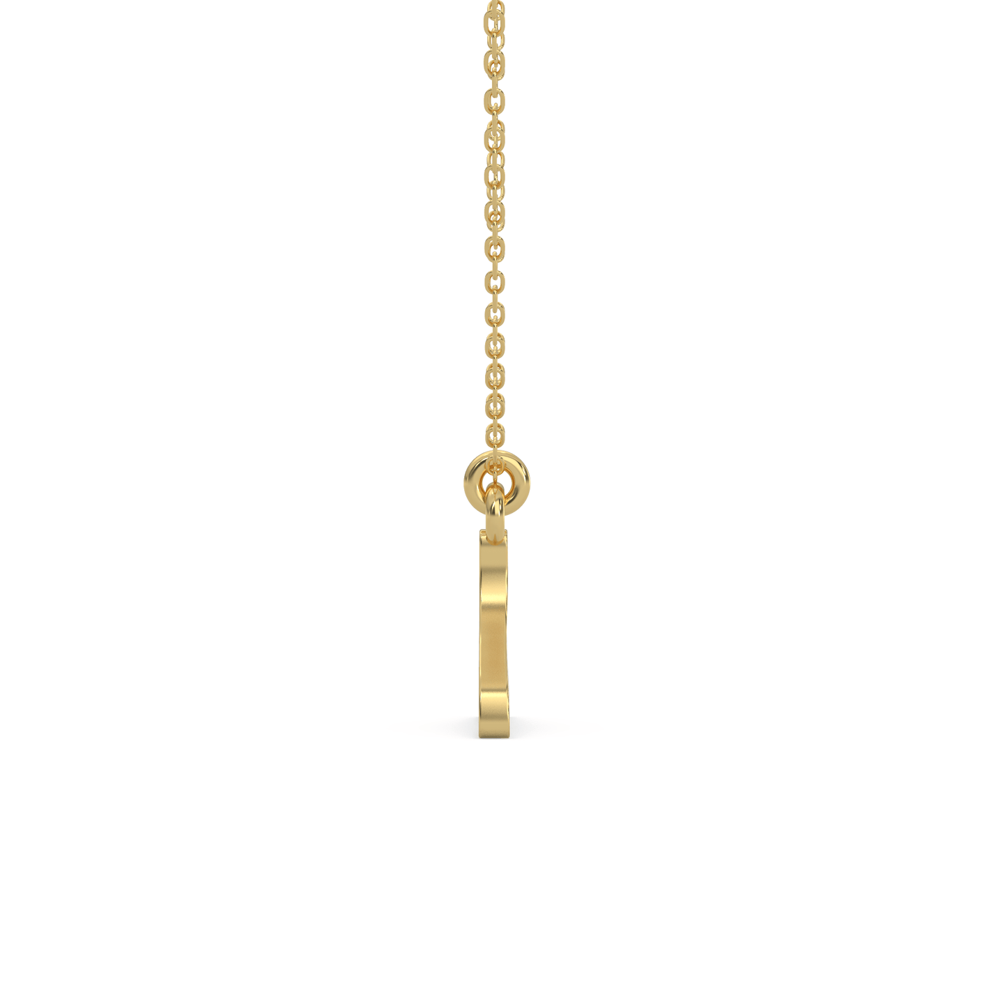 The Subtle Streamline Fish Pendant Necklace