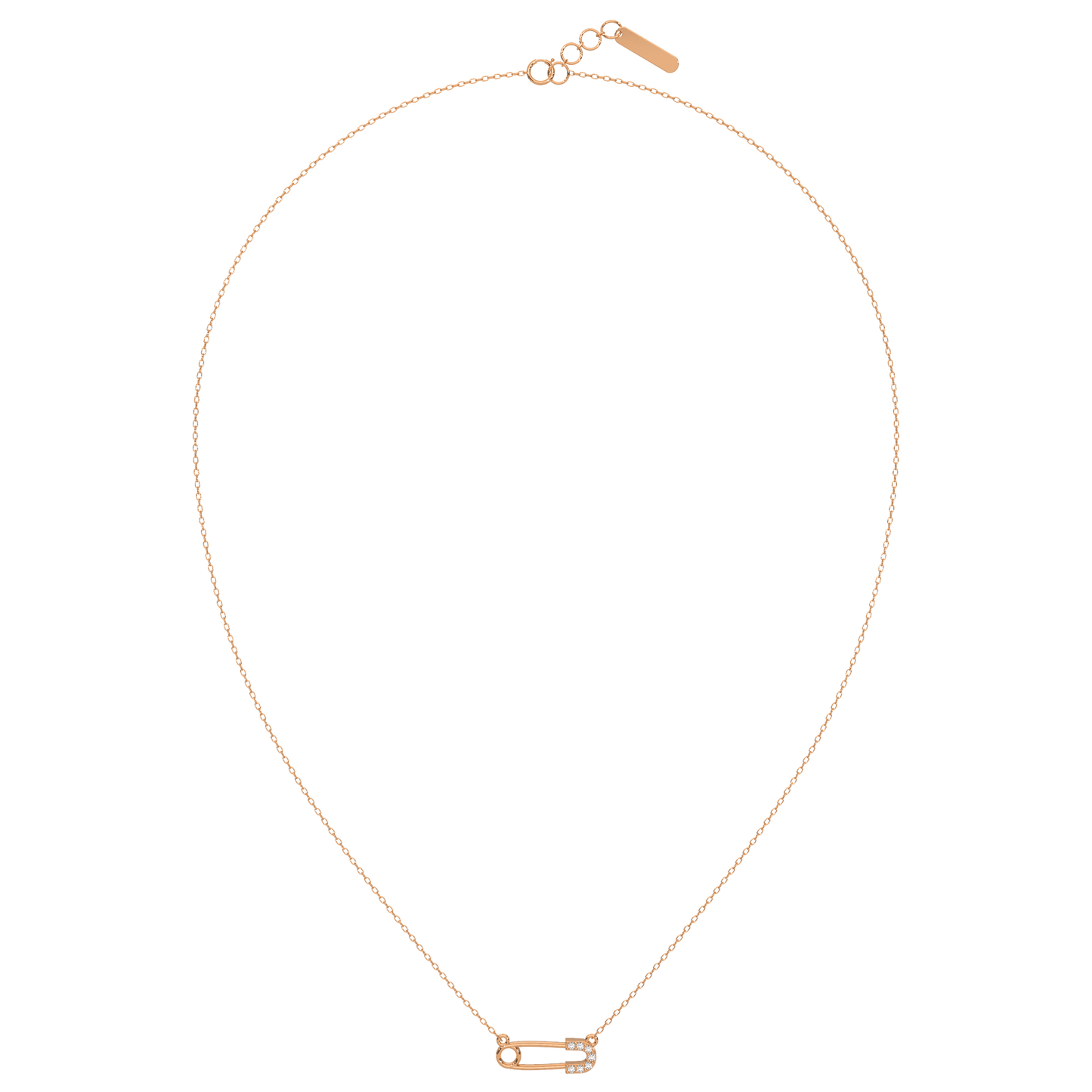 Diamond Pin Elegance Necklace