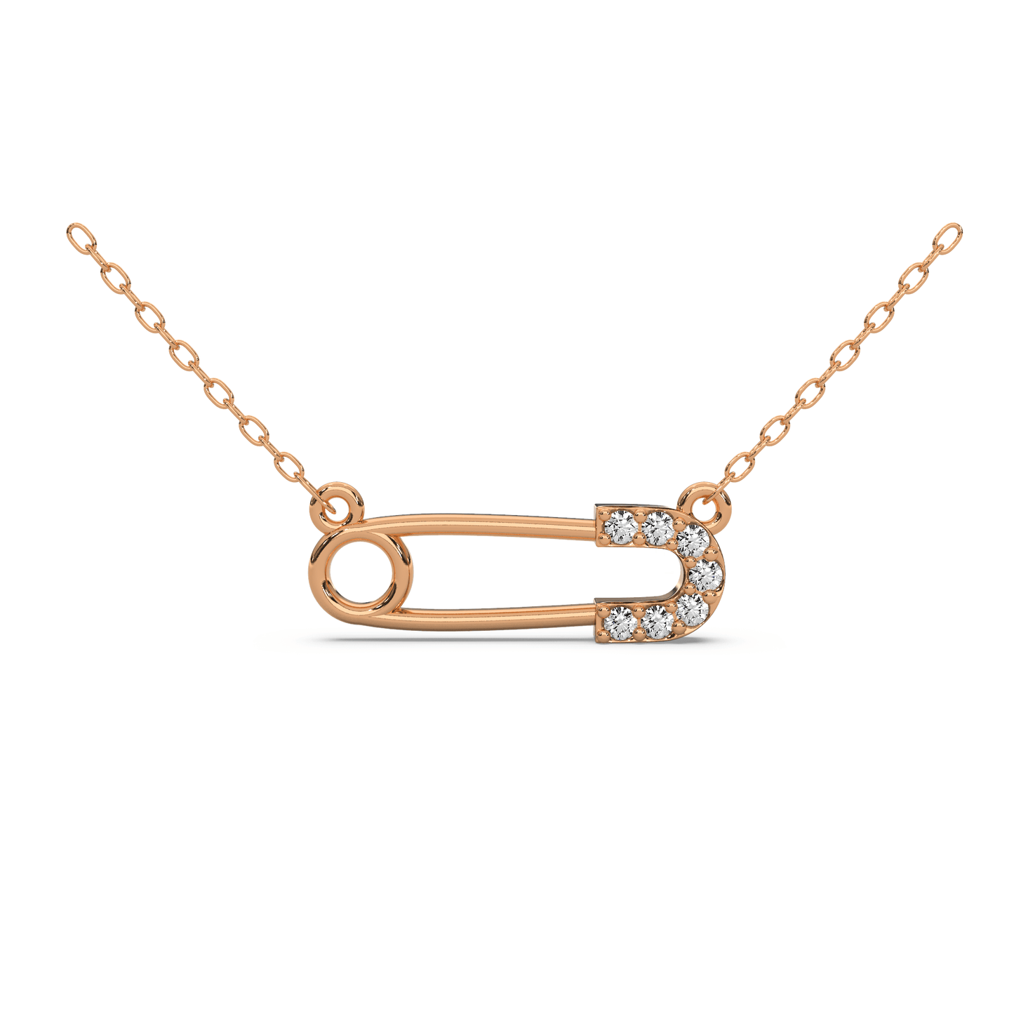 Diamond Pin Elegance Necklace