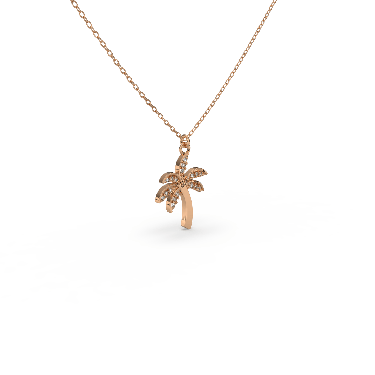Diamond Oasis Palms Necklace