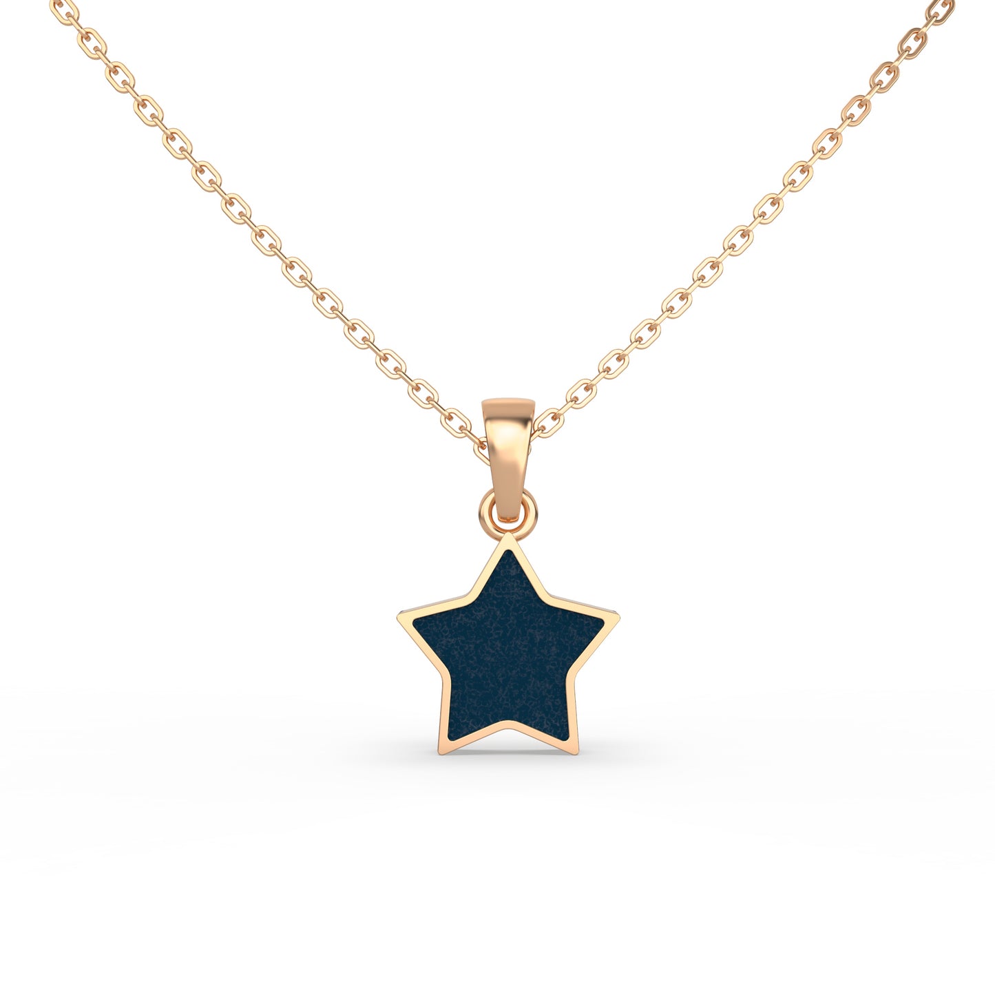 Blue Star Gold Pendent