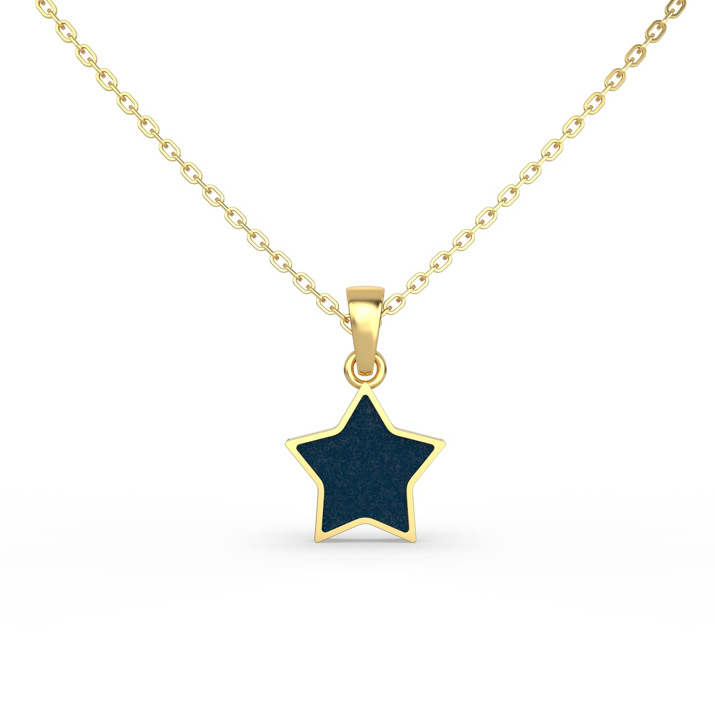 Blue Star Gold Pendent