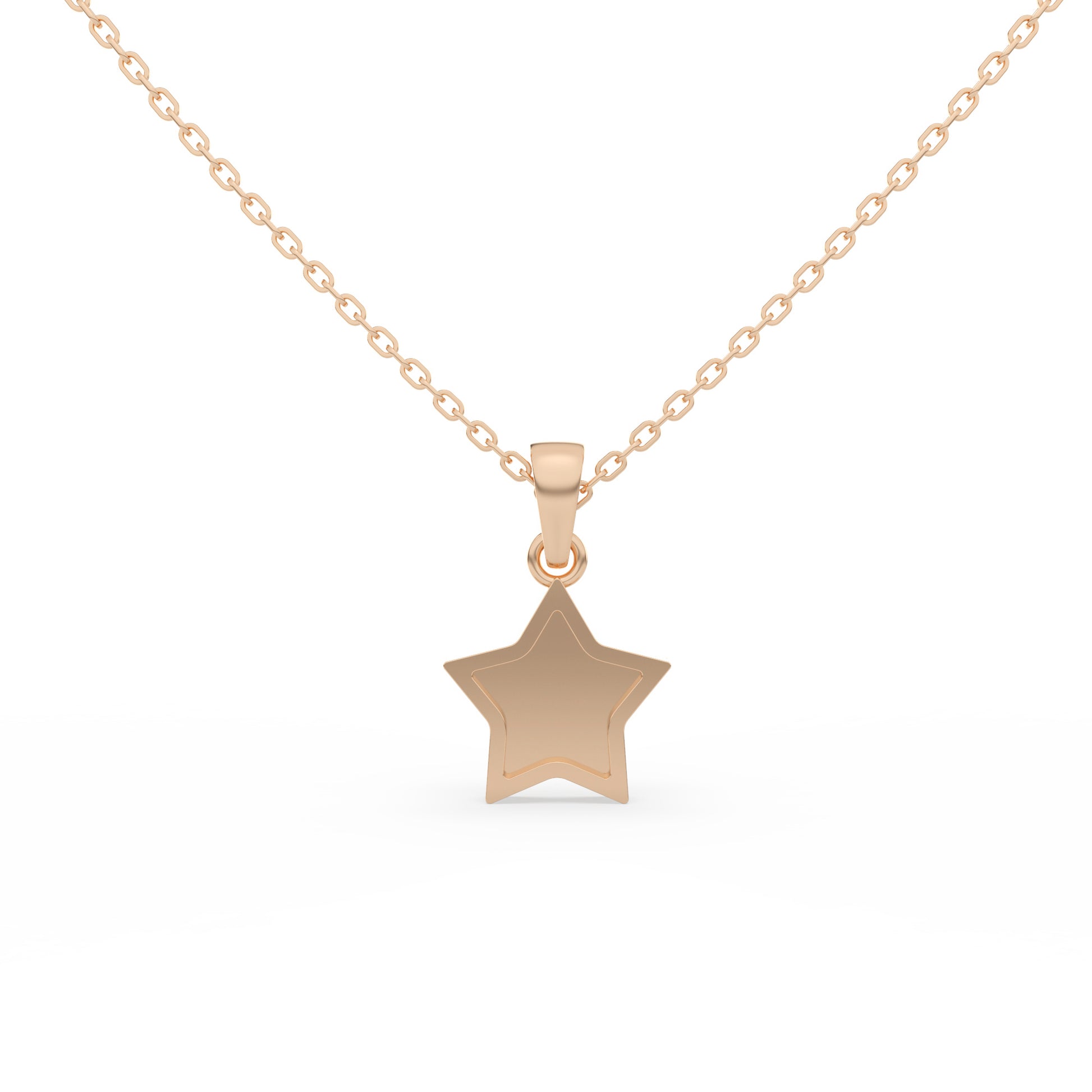 14 Kt Rose Gold Diamond Charms & Pendants