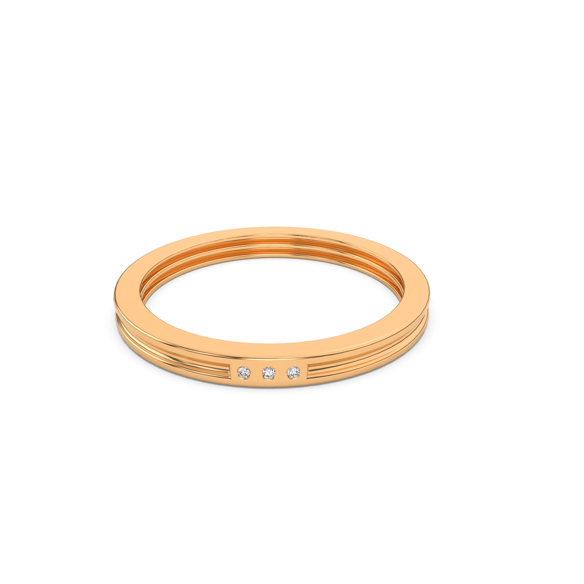 14 Kt Yellow Gold Diamond Ring