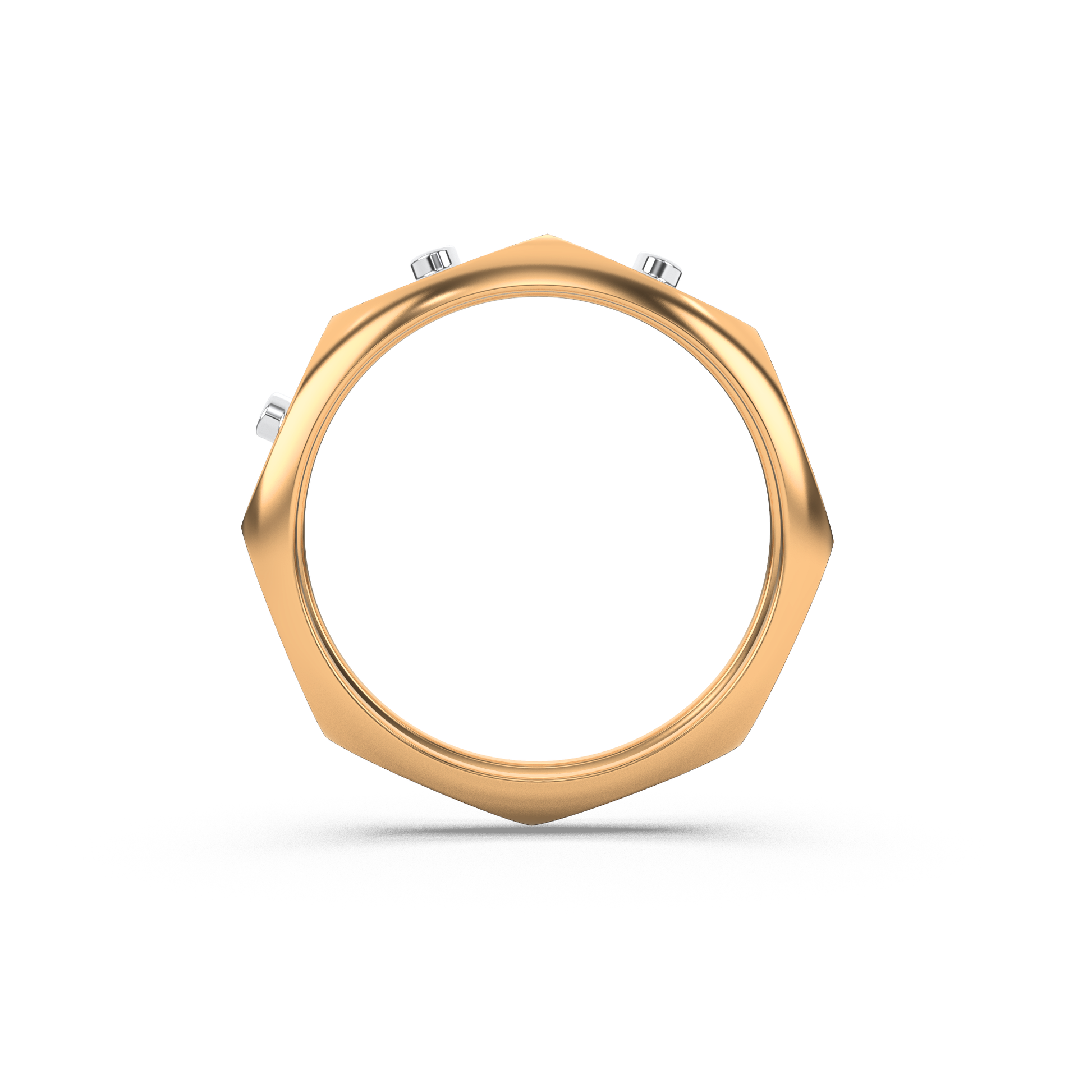 14 Kt Yellow Gold Diamond Ring