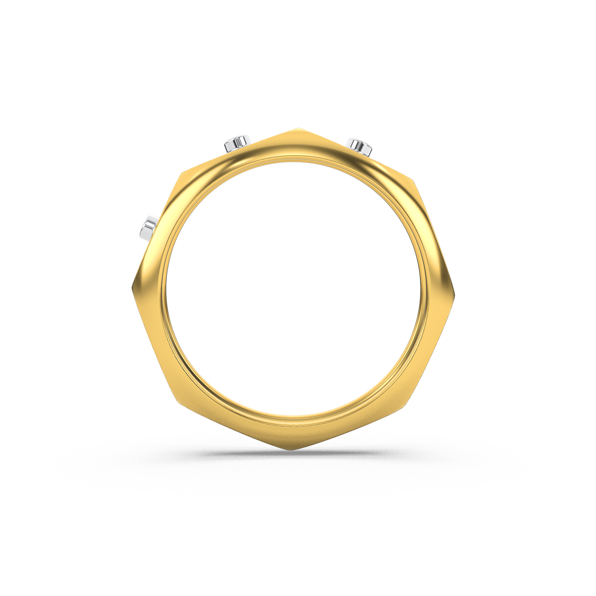 14 Kt Yellow Gold Diamond Ring