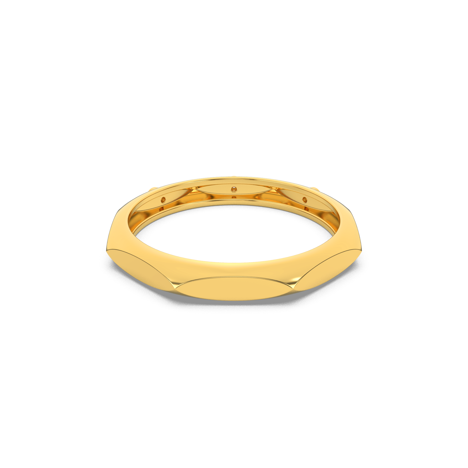 14 Kt Yellow Gold Diamond Ring