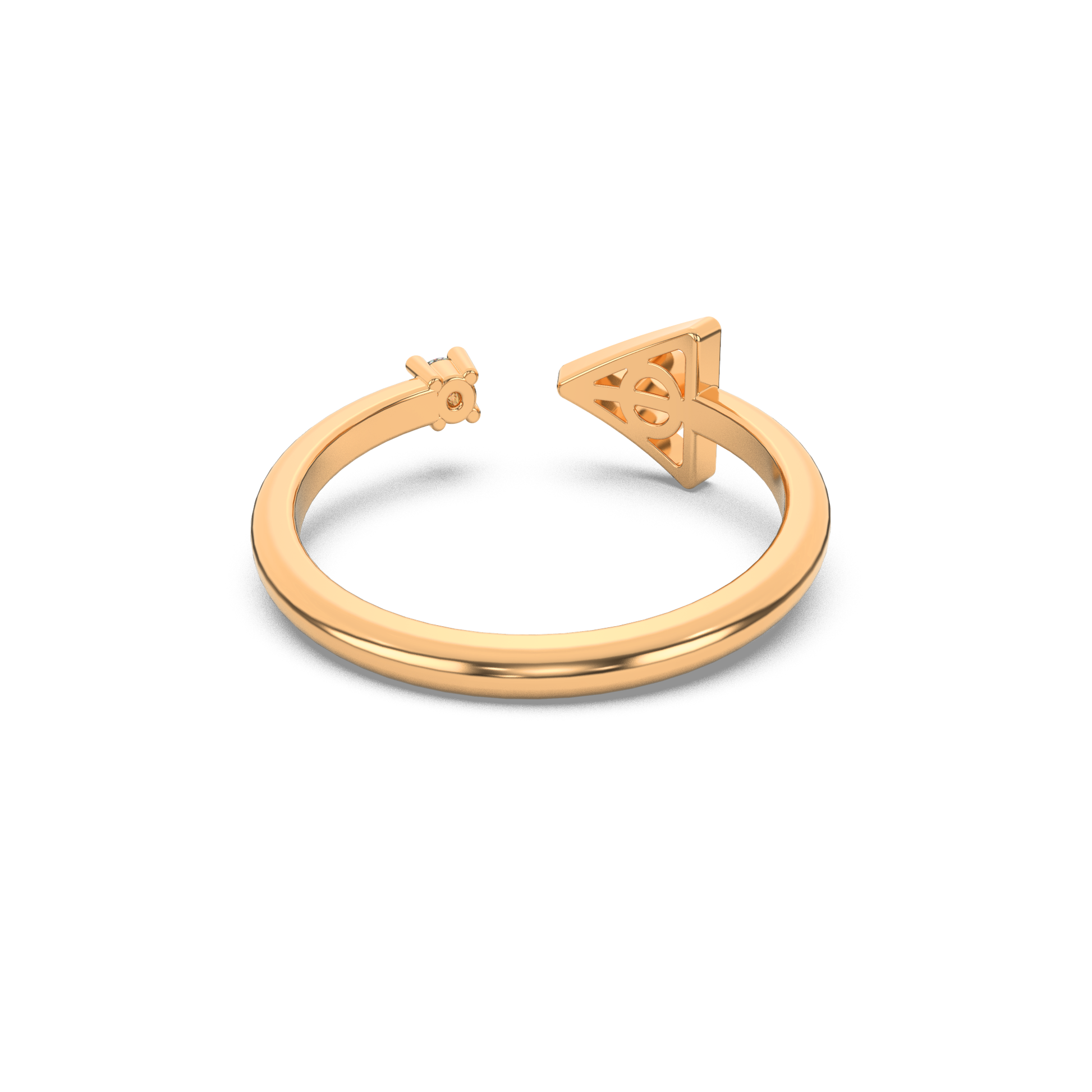14 Kt Yellow Gold Diamond Ring