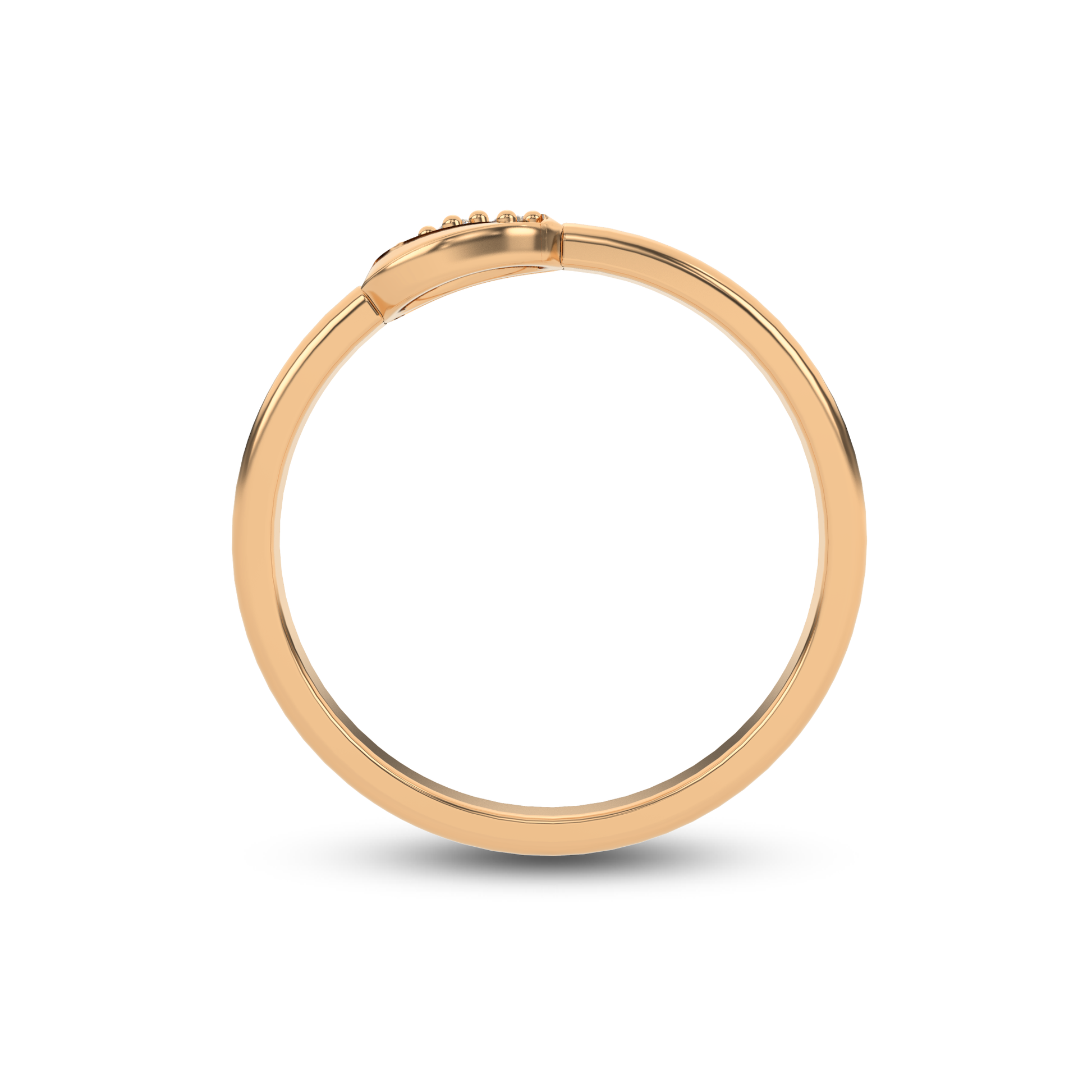 14 Kt Yellow Gold Diamond Ring