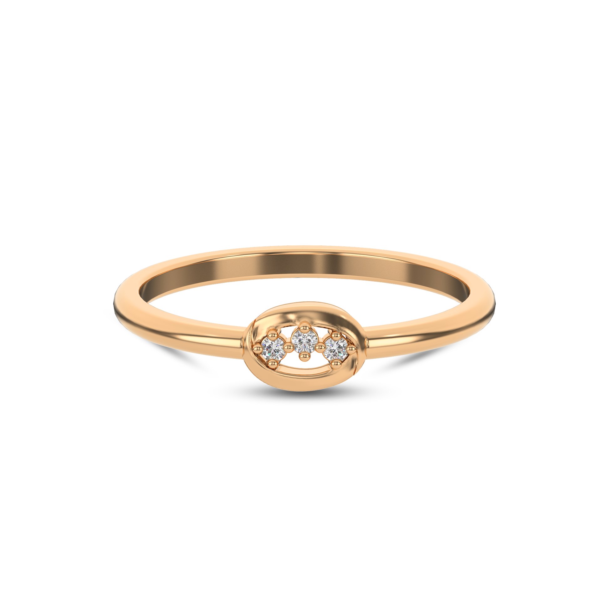14 Kt Yellow Gold Diamond Ring