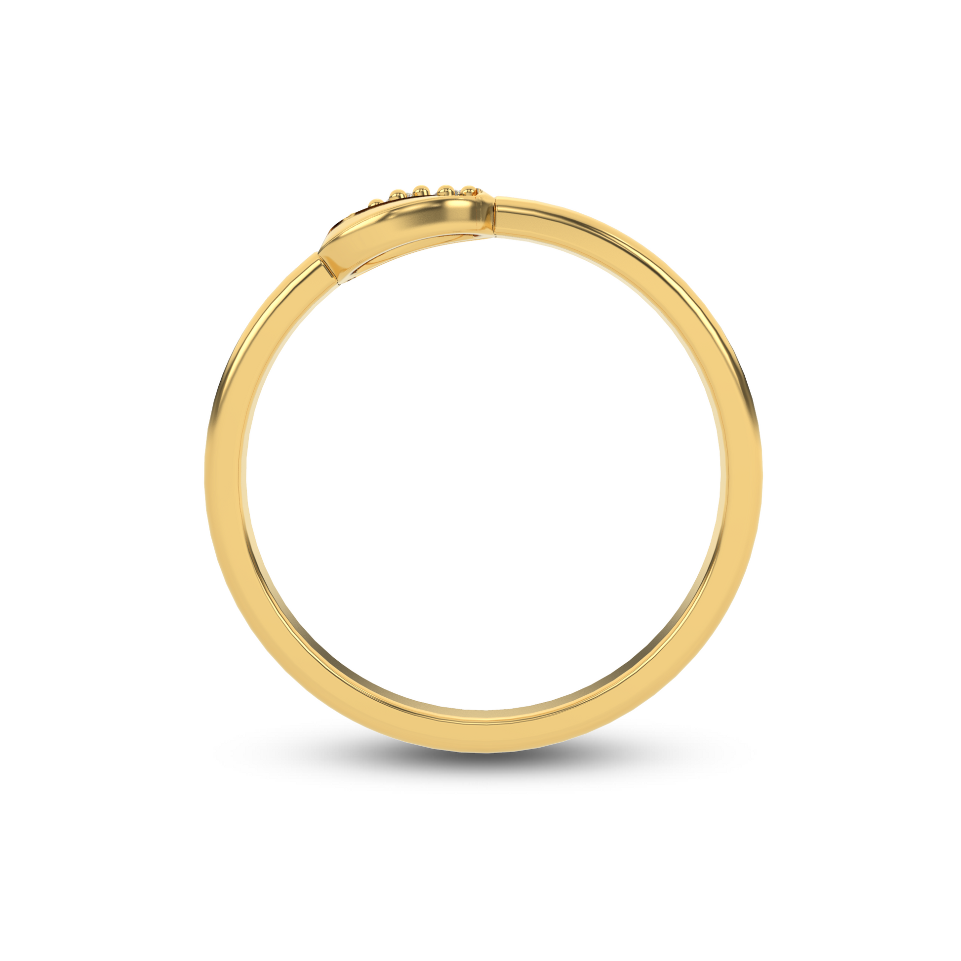 14 Kt Yellow Gold Diamond Ring