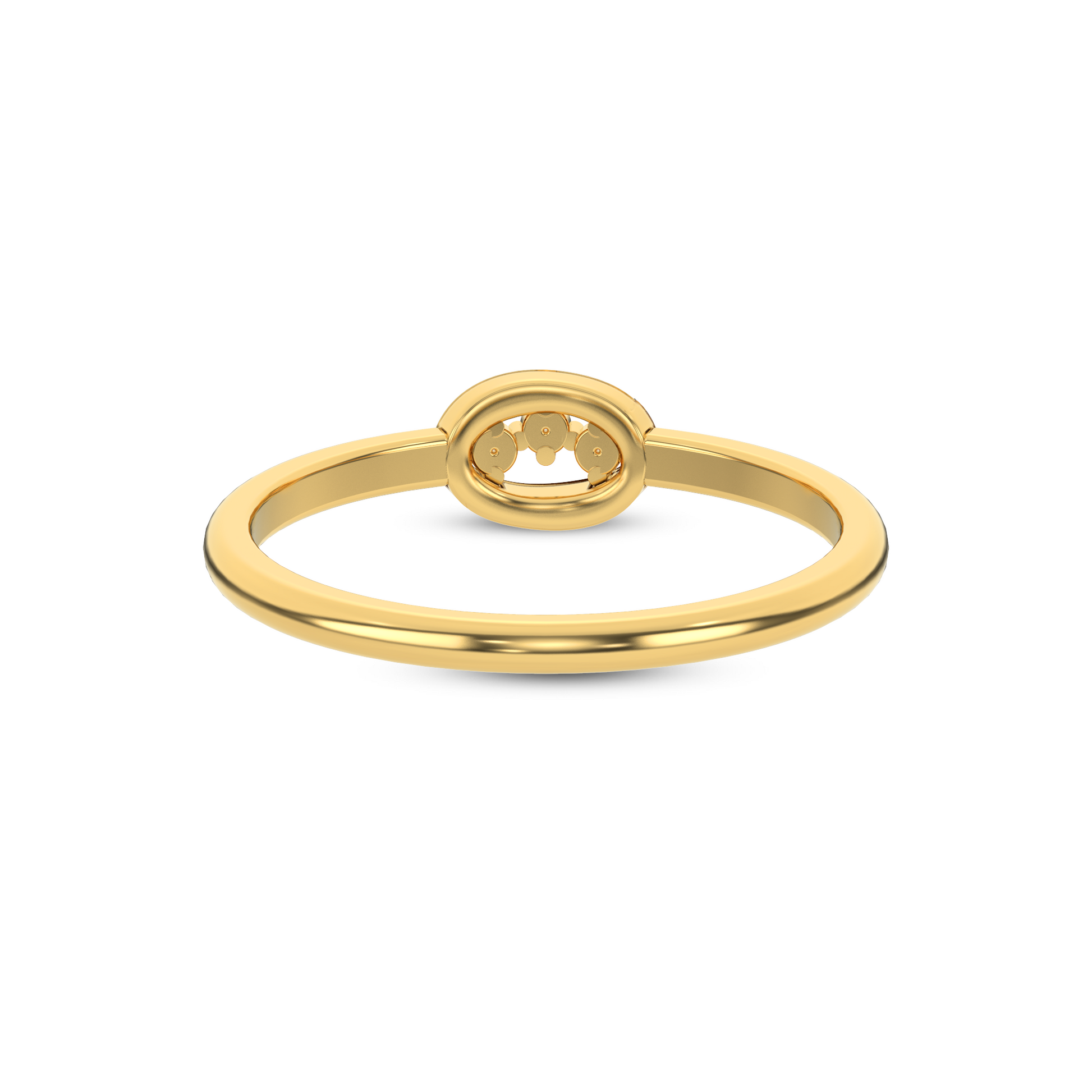 14 Kt Yellow Gold Diamond Ring