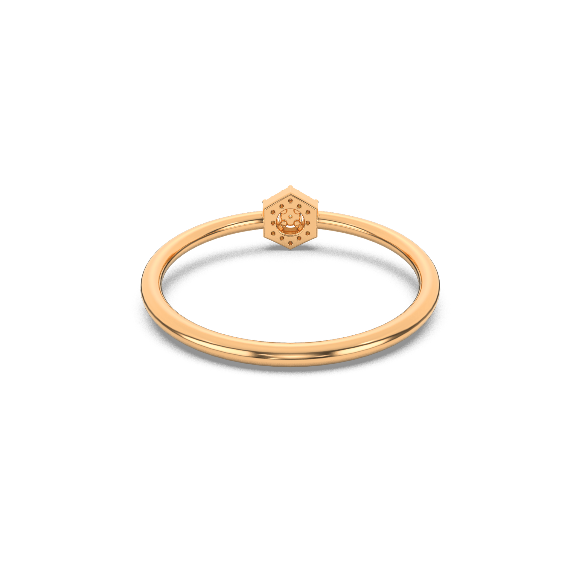 14 Kt Yellow Gold Diamond Ring