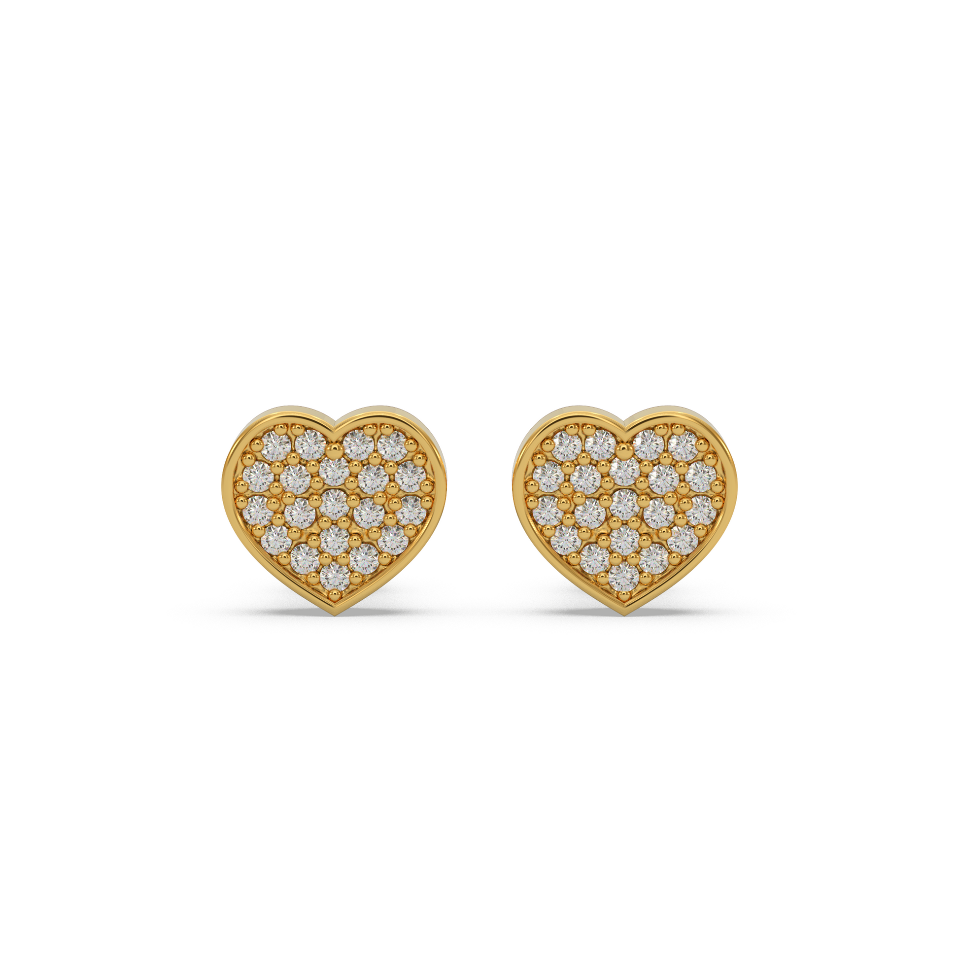 14 Kt Rose Gold Diamond Earring