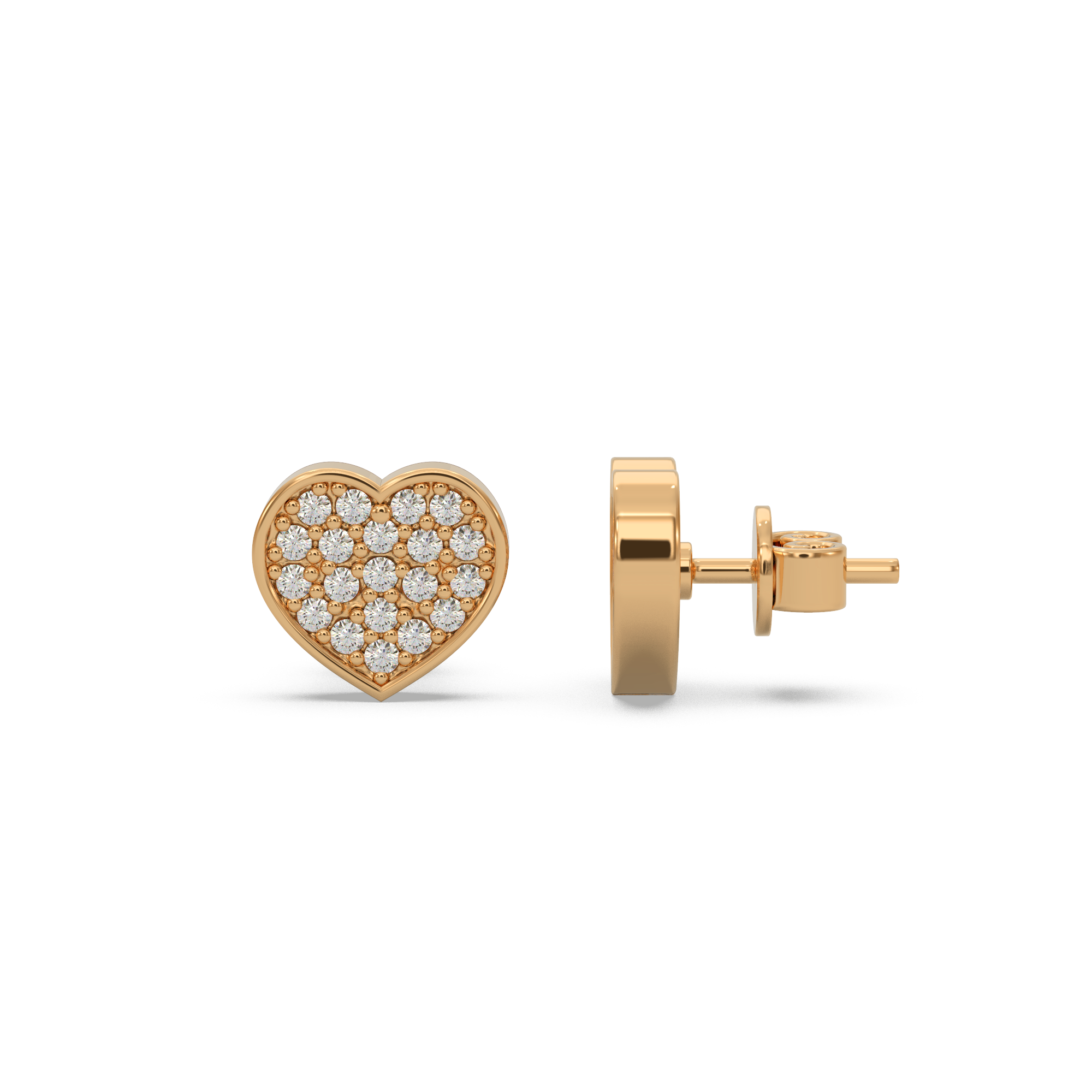 Valentine’s Heart Diamond Earring