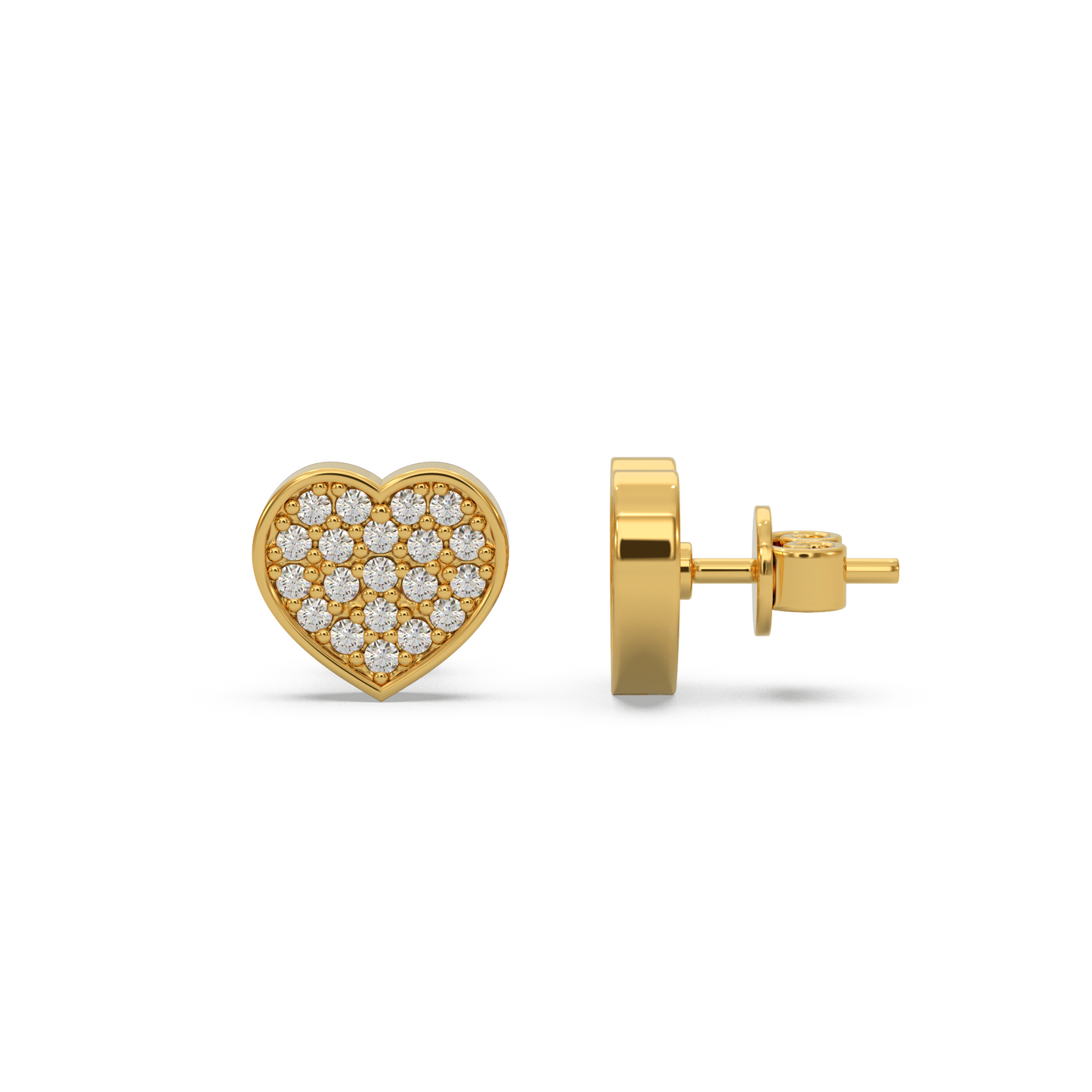 Valentine’s Heart Diamond Earring