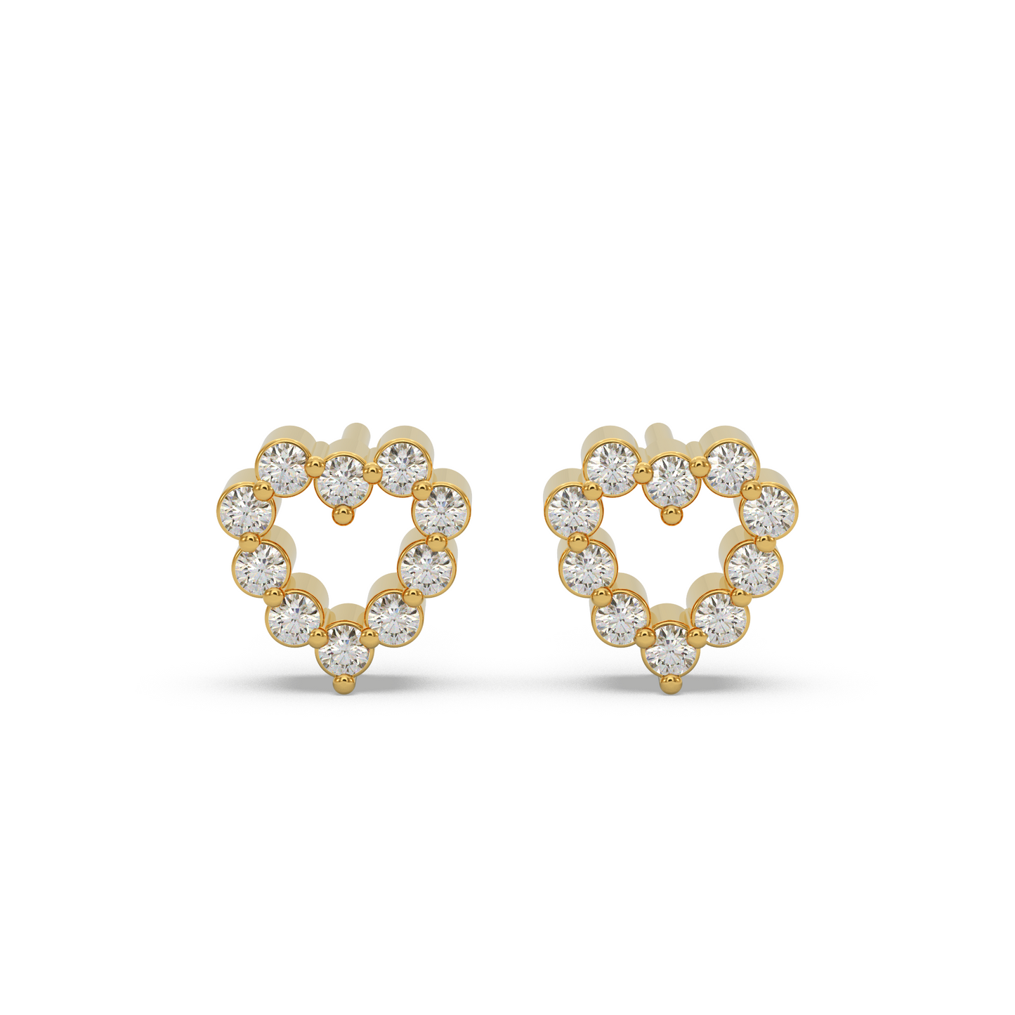 Love Heart Diamond Earring