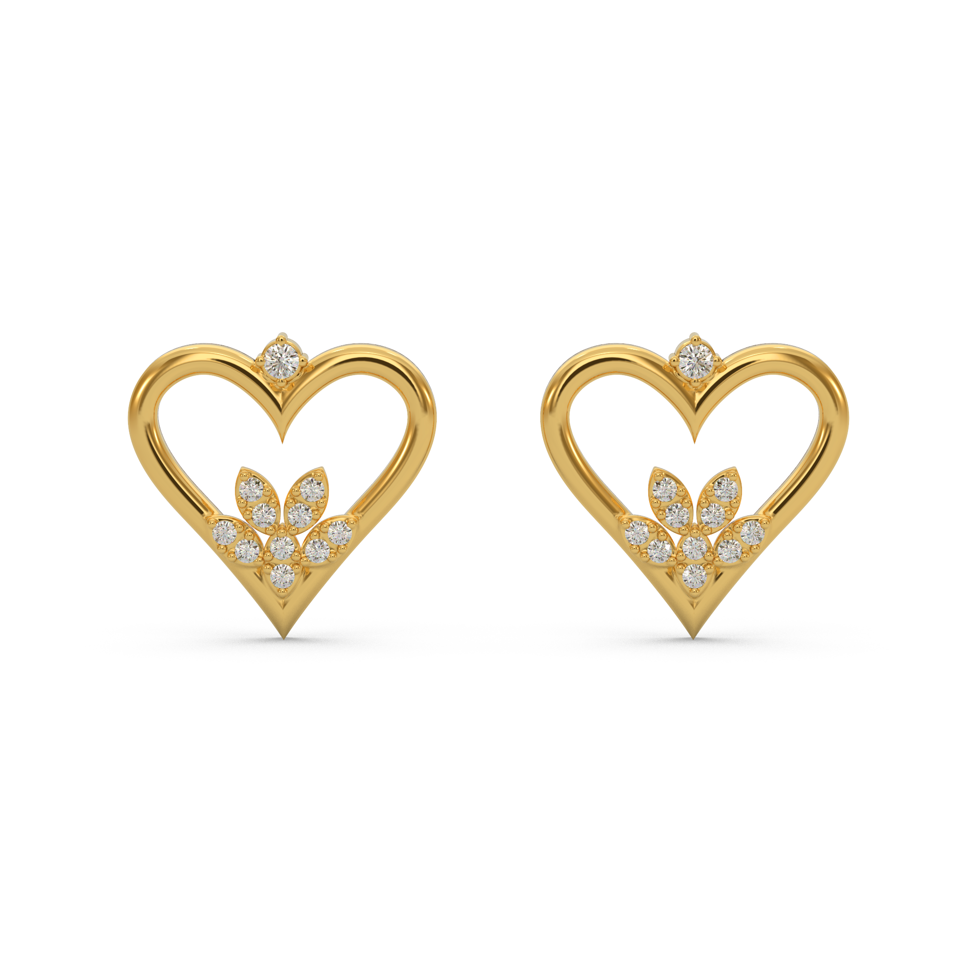 Brilliant Heart Diamond Earring