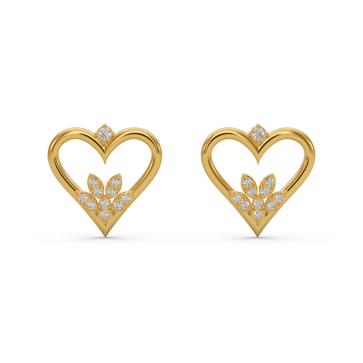 Brilliant Heart Diamond Earring