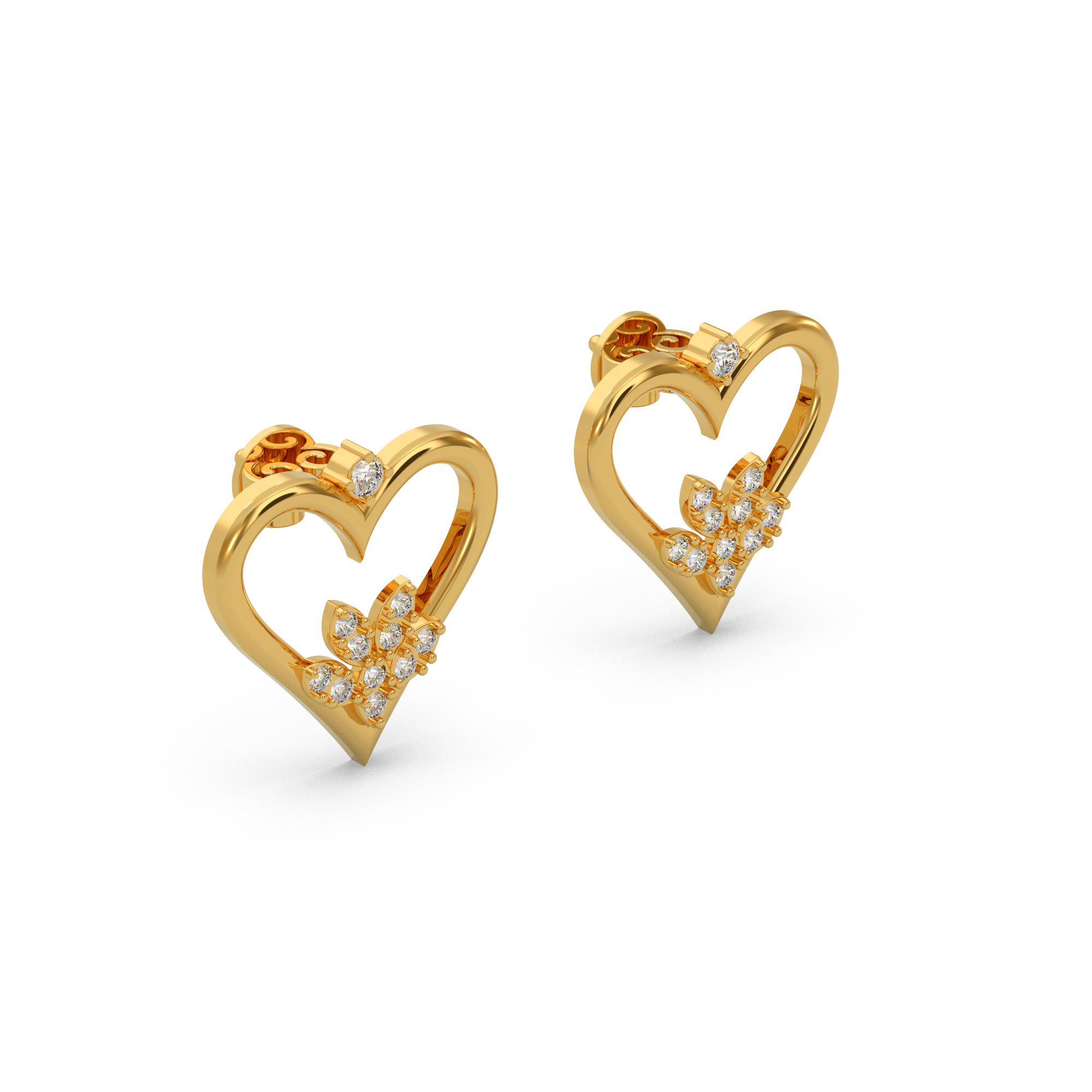 Brilliant Heart Diamond Earring