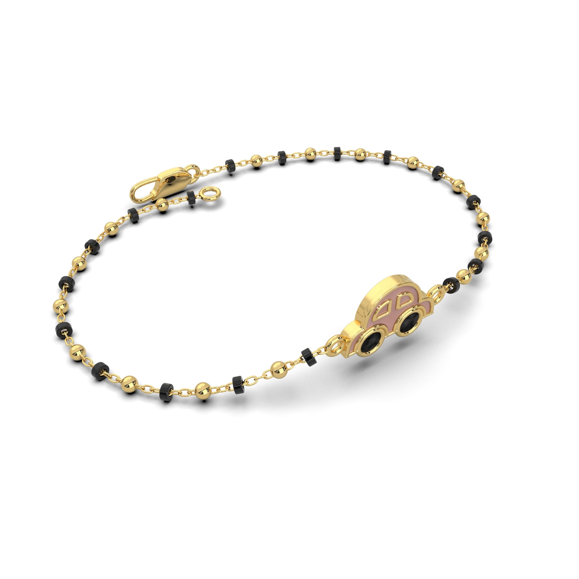 18 Kt Yellow Gold Diamond Bracelets