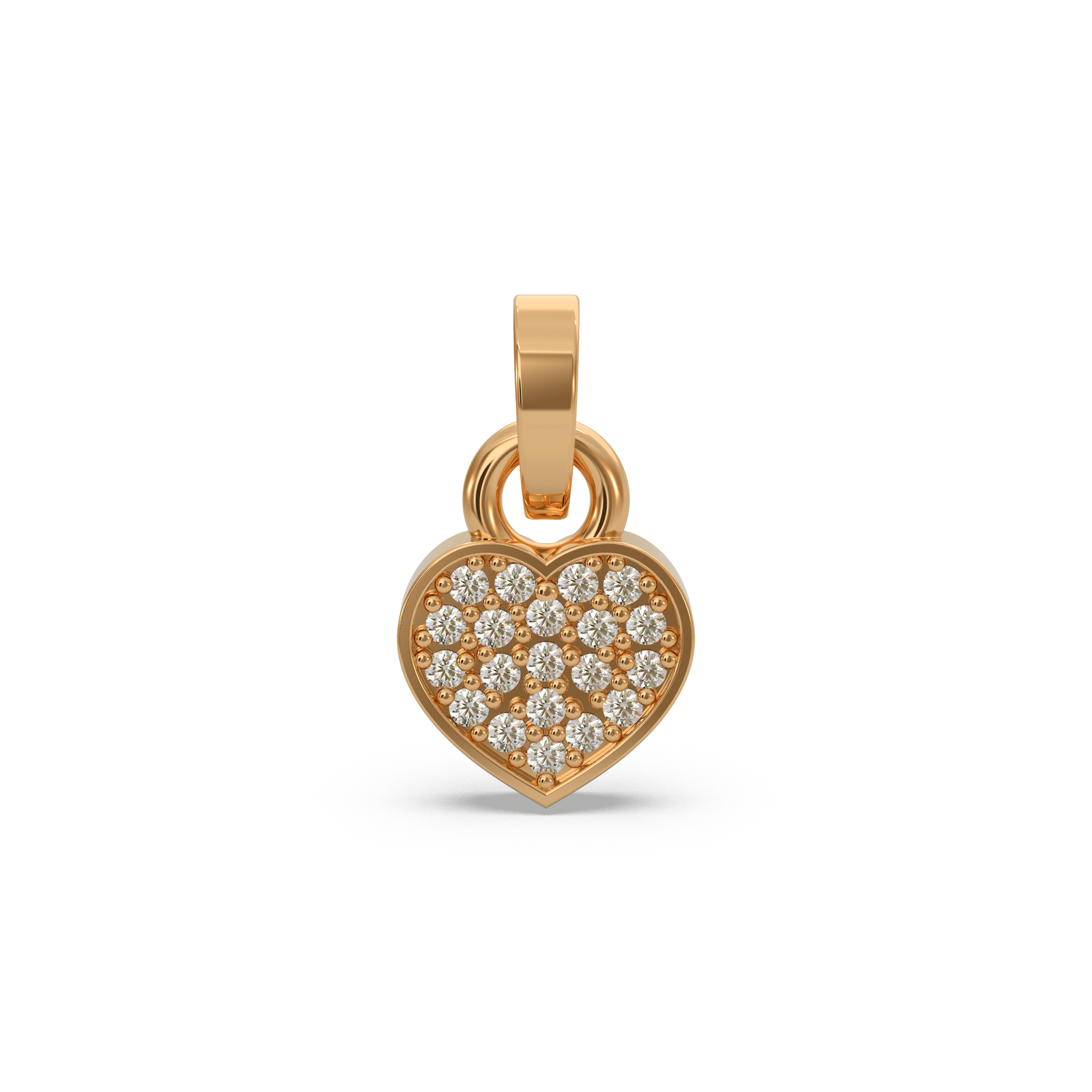 14 Kt Rose Gold Diamond Charms & Pendants