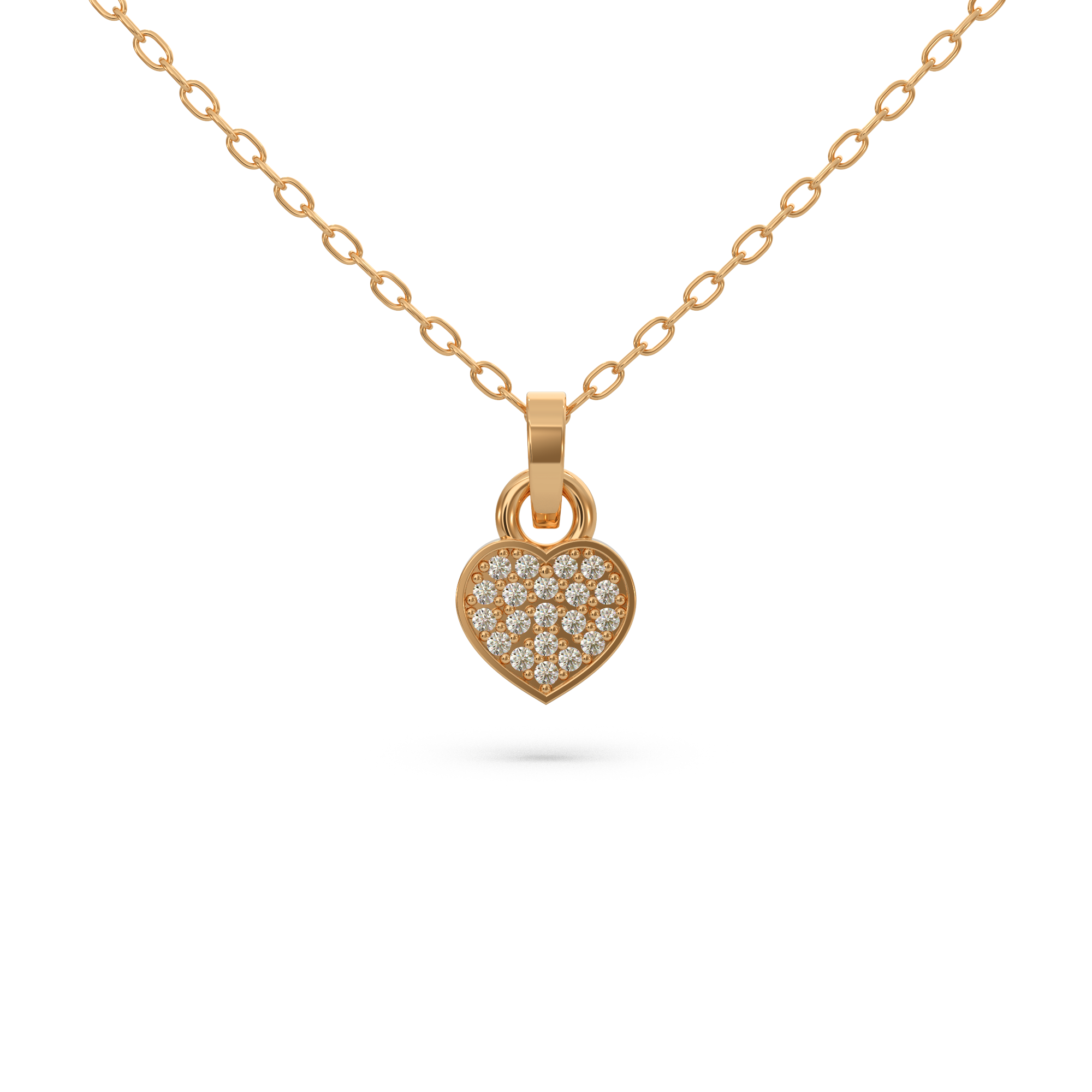 Valentine’s Heart Diamond Pendant