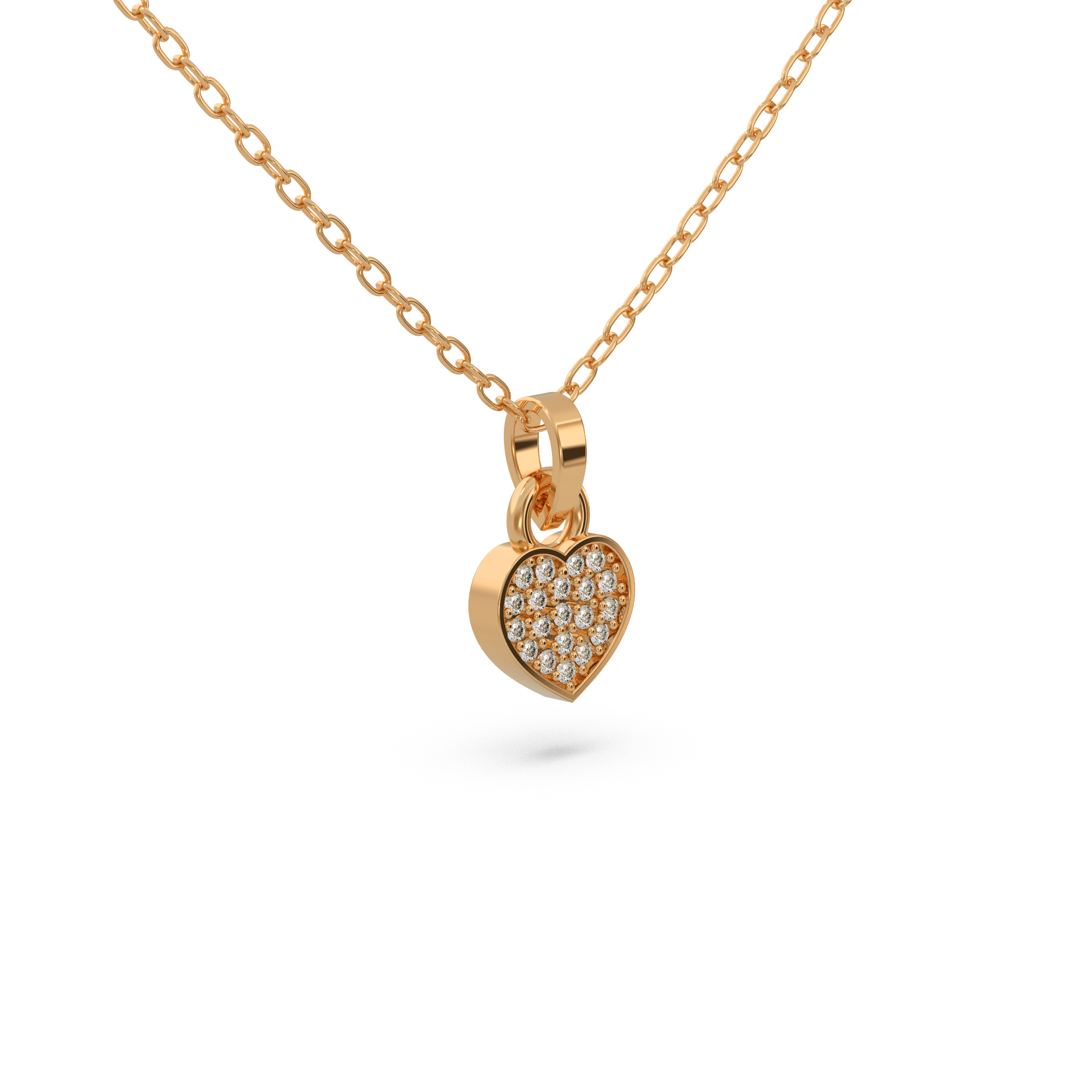 Valentine’s Heart Diamond Pendant