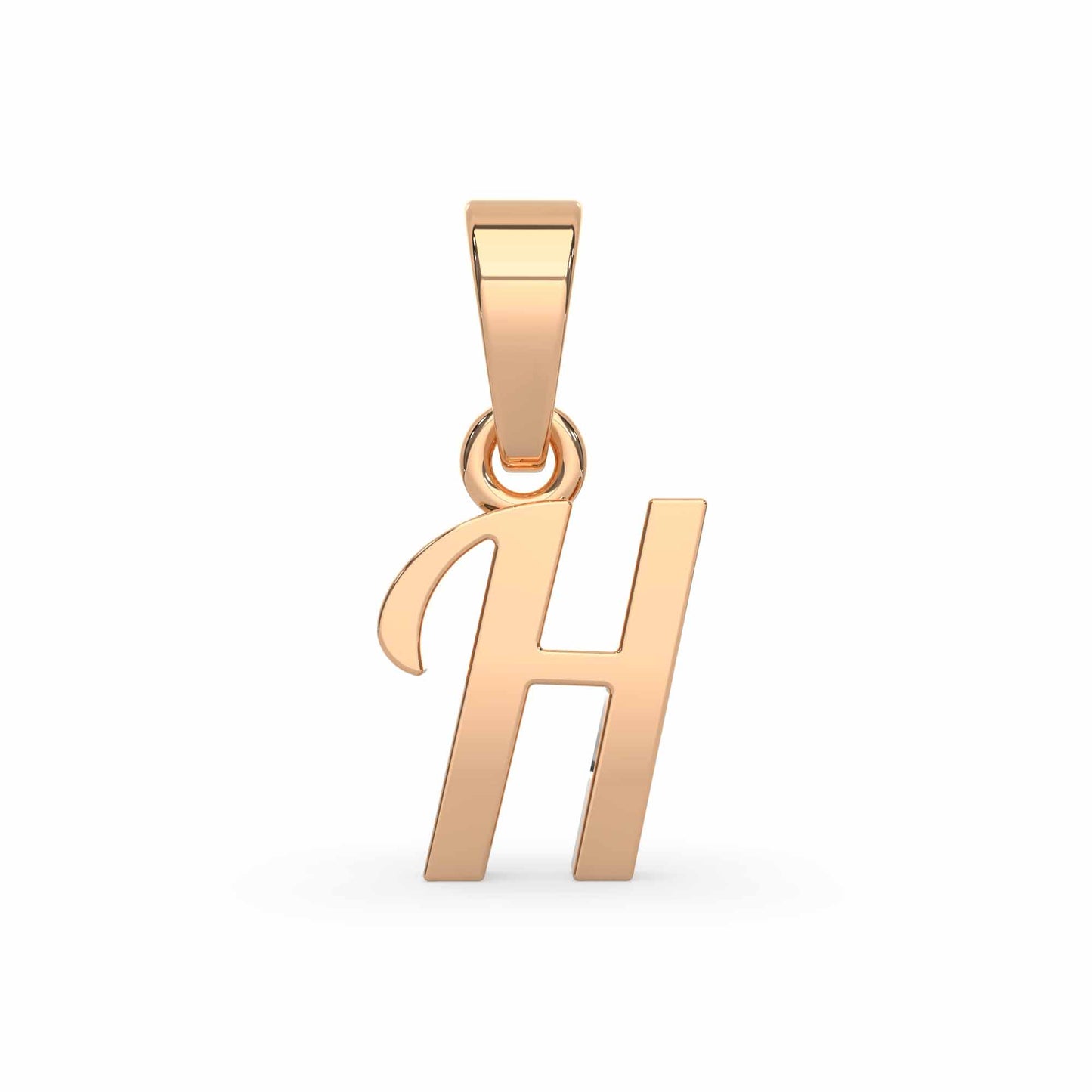 Alphabet H Gold Charm