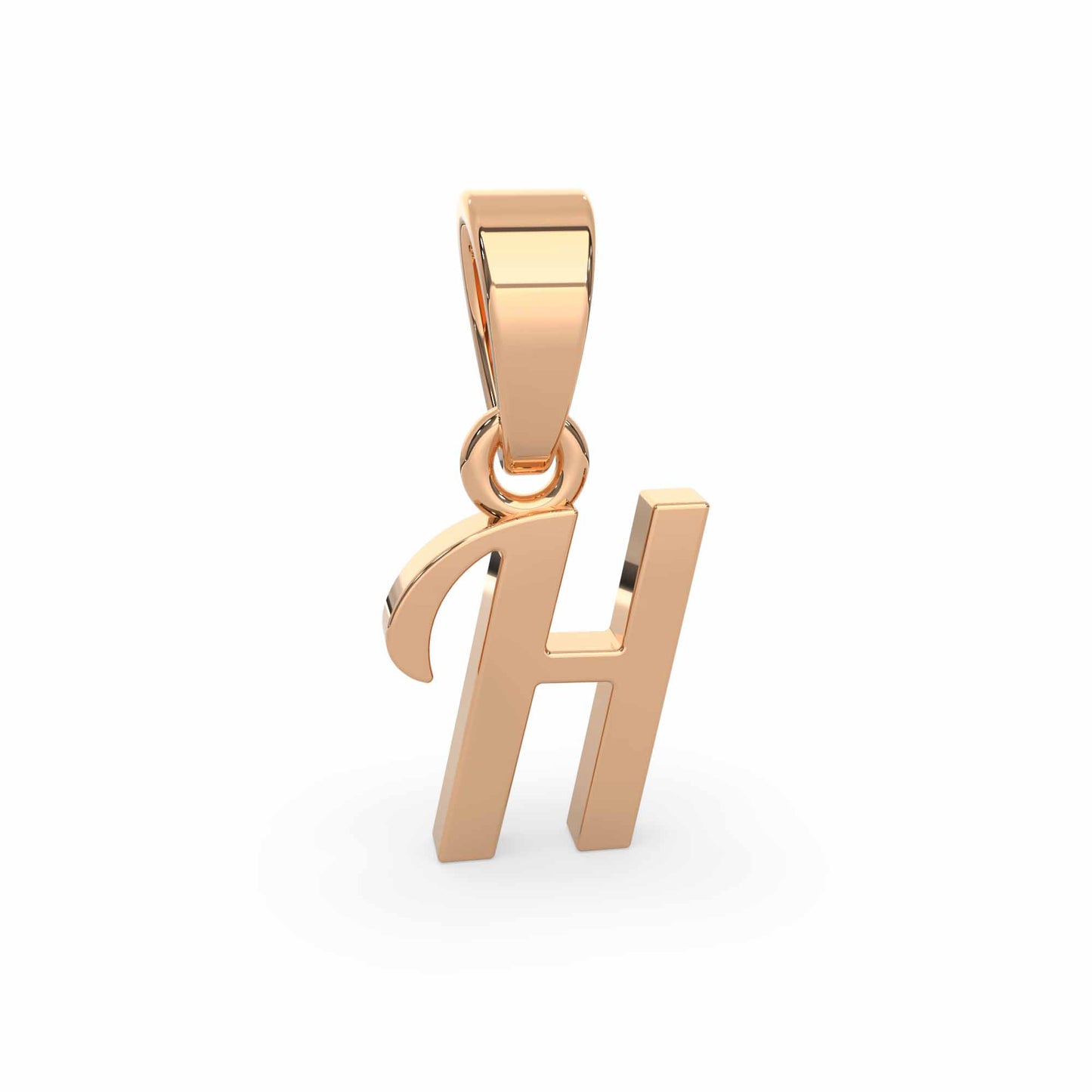 Alphabet H Gold Charm