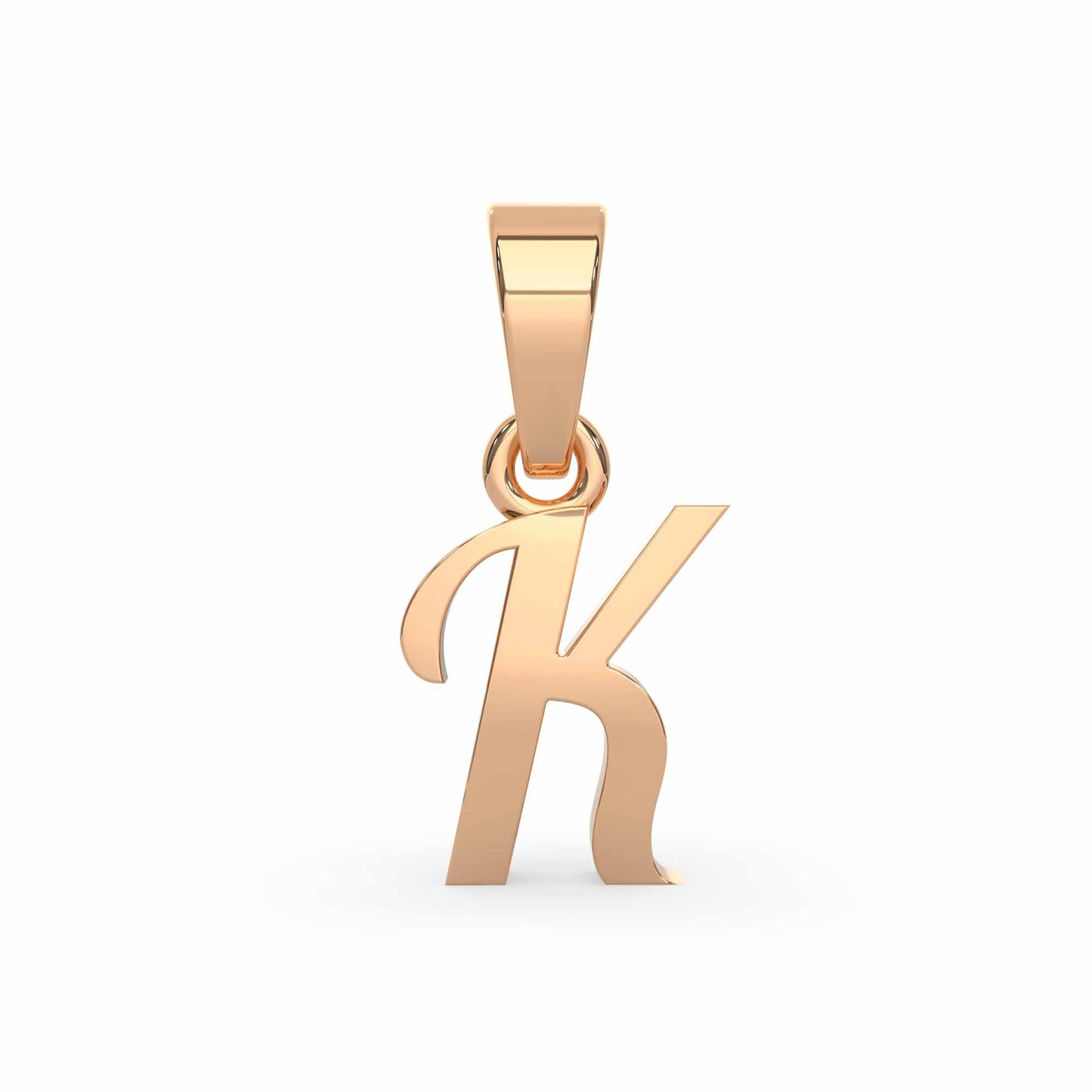 Alphabet K Gold Charm