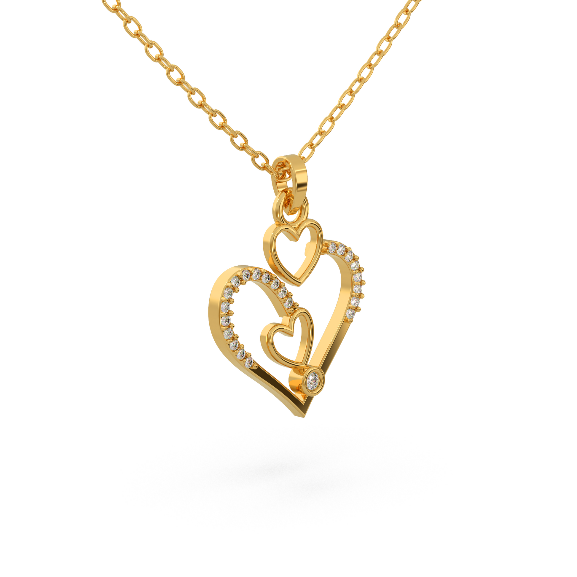 14 Kt Rose Gold Diamond Charms & Pendants