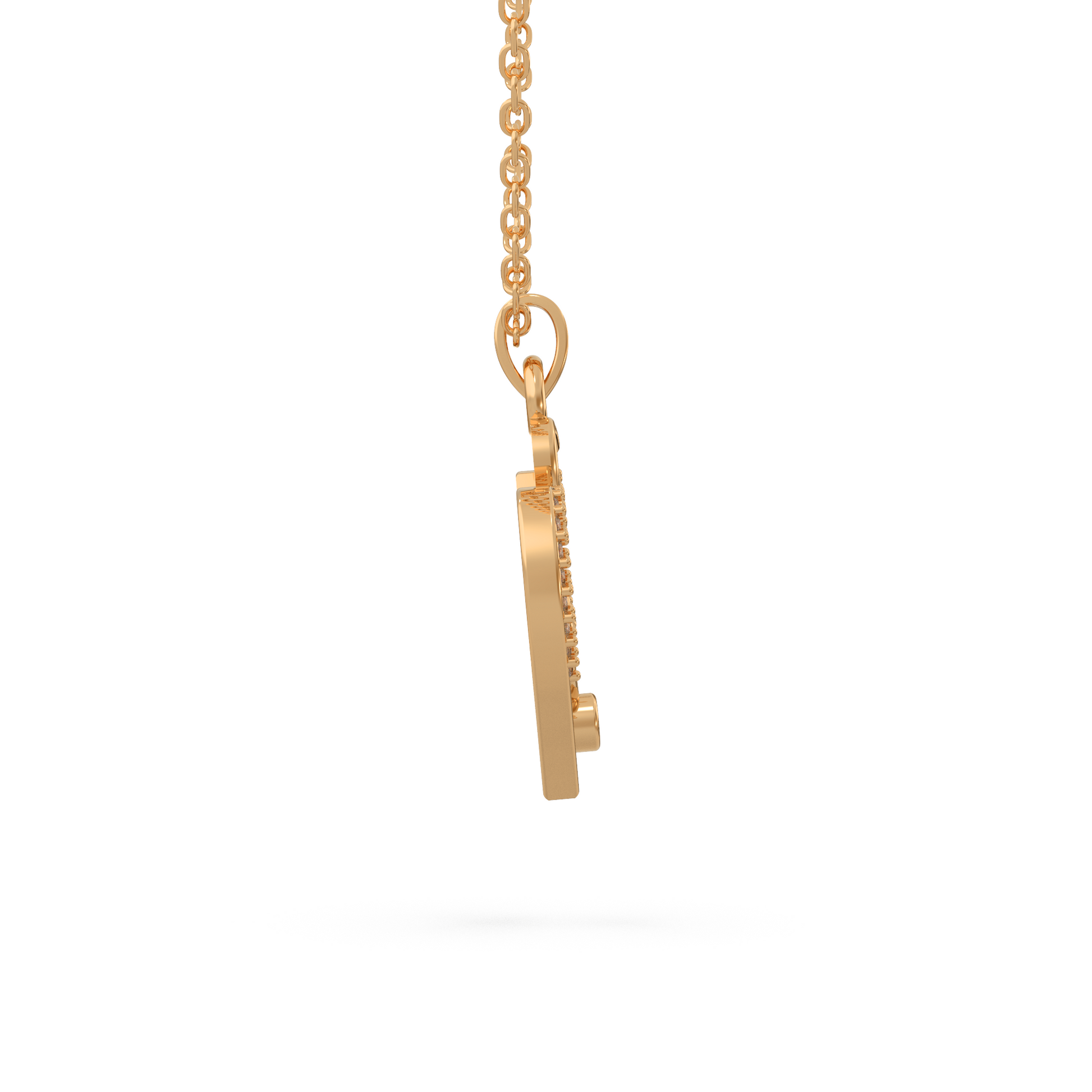 14 Kt Rose Gold Diamond Charms & Pendants