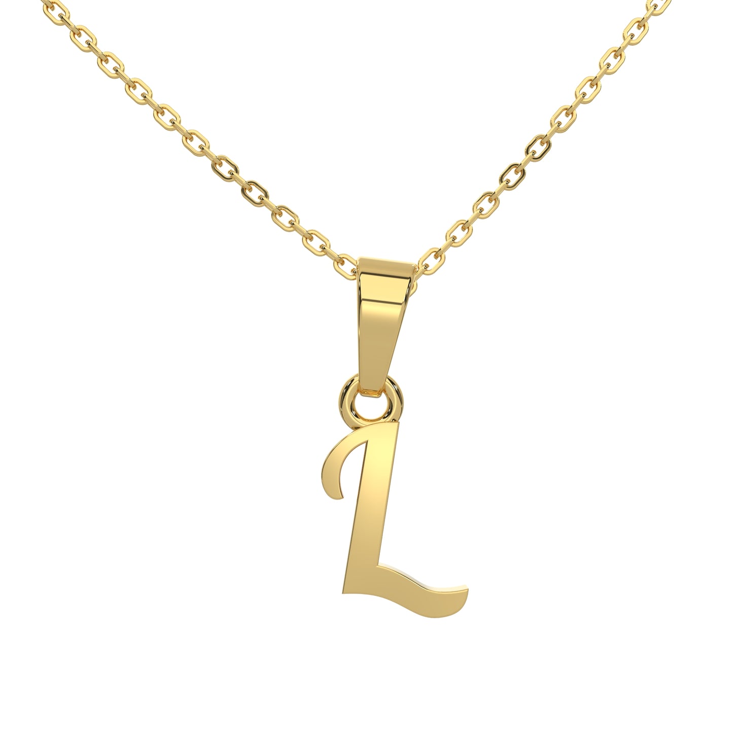 Alphabet L Gold Charm