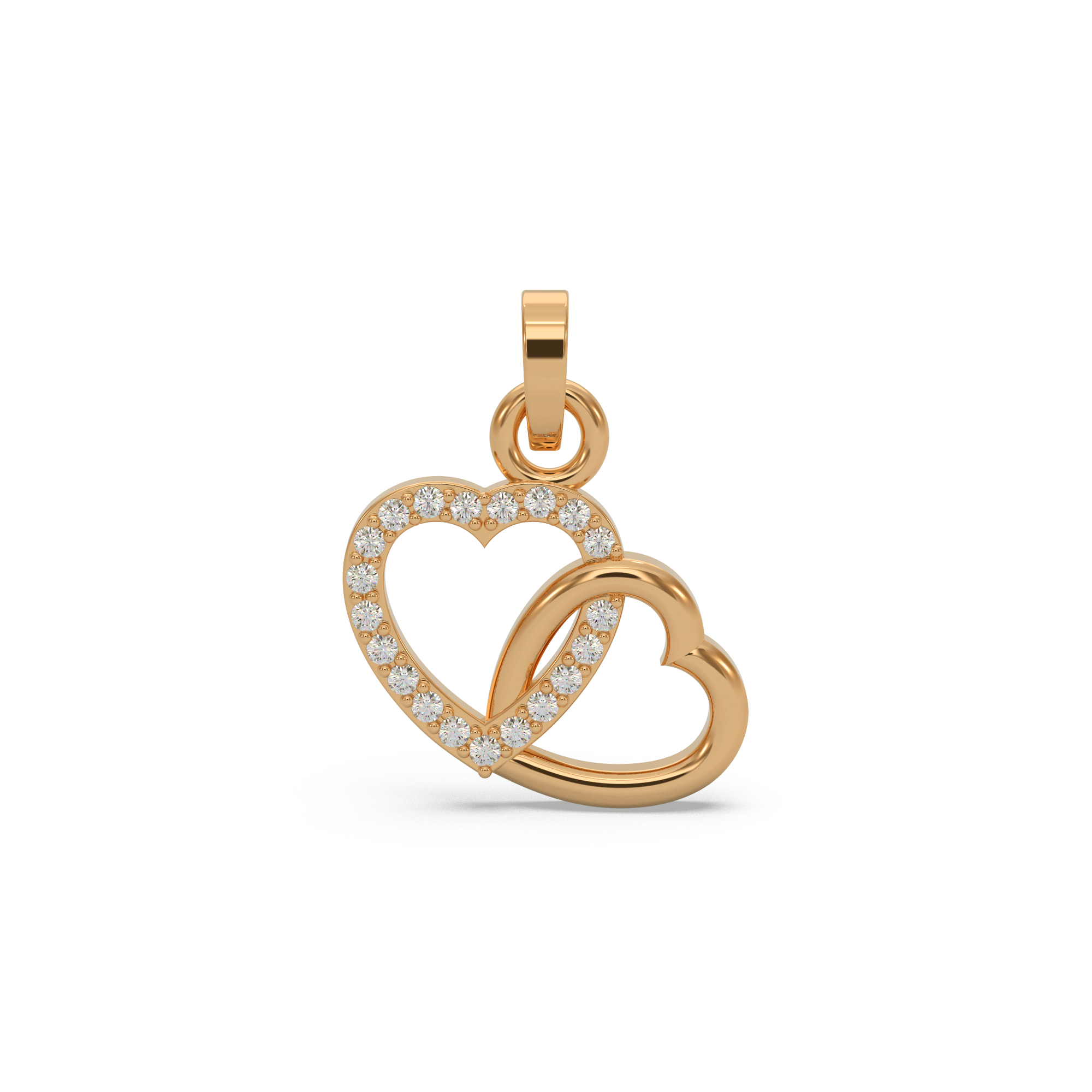 Infinity Heart Diamond Pendant