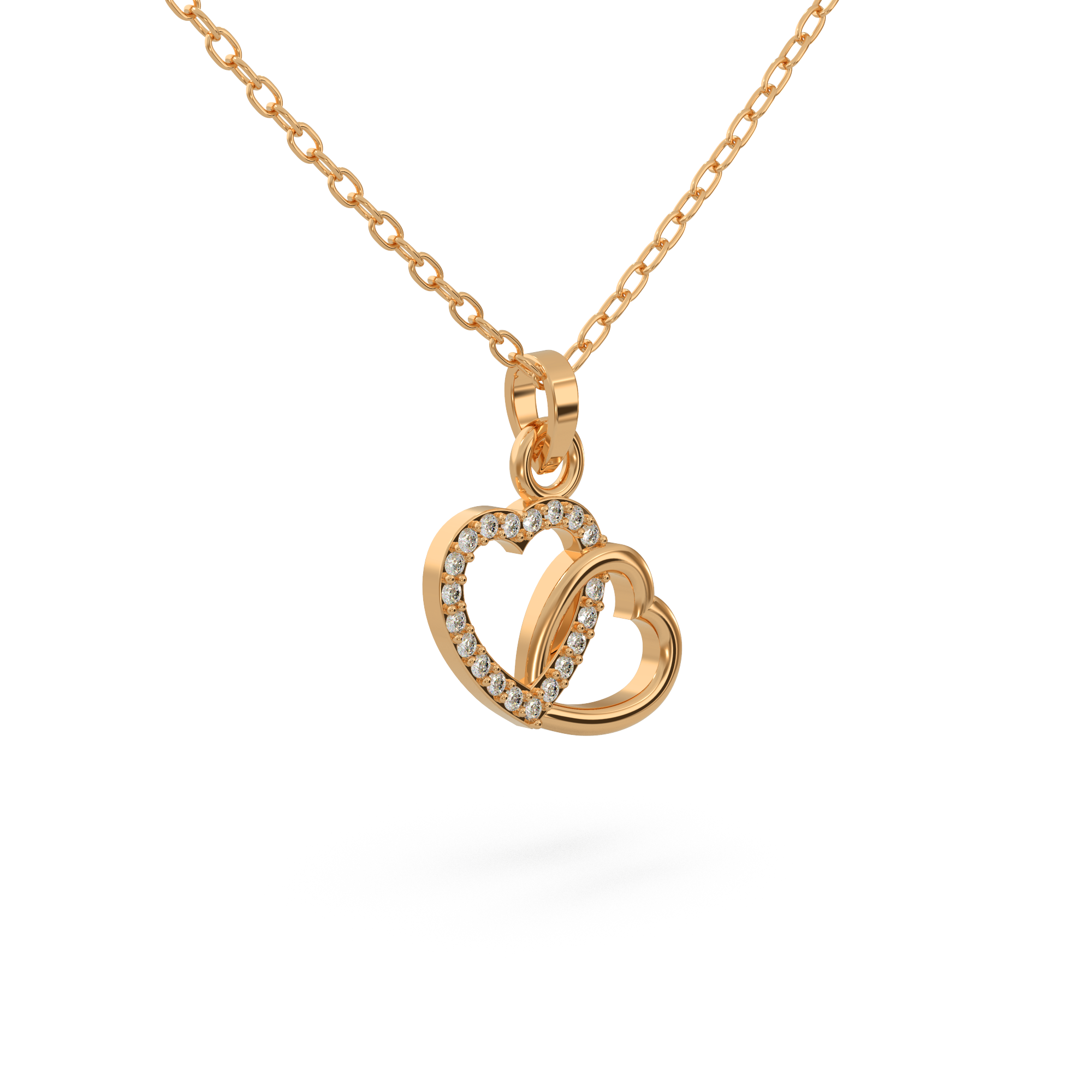 Infinity Heart Diamond Pendant