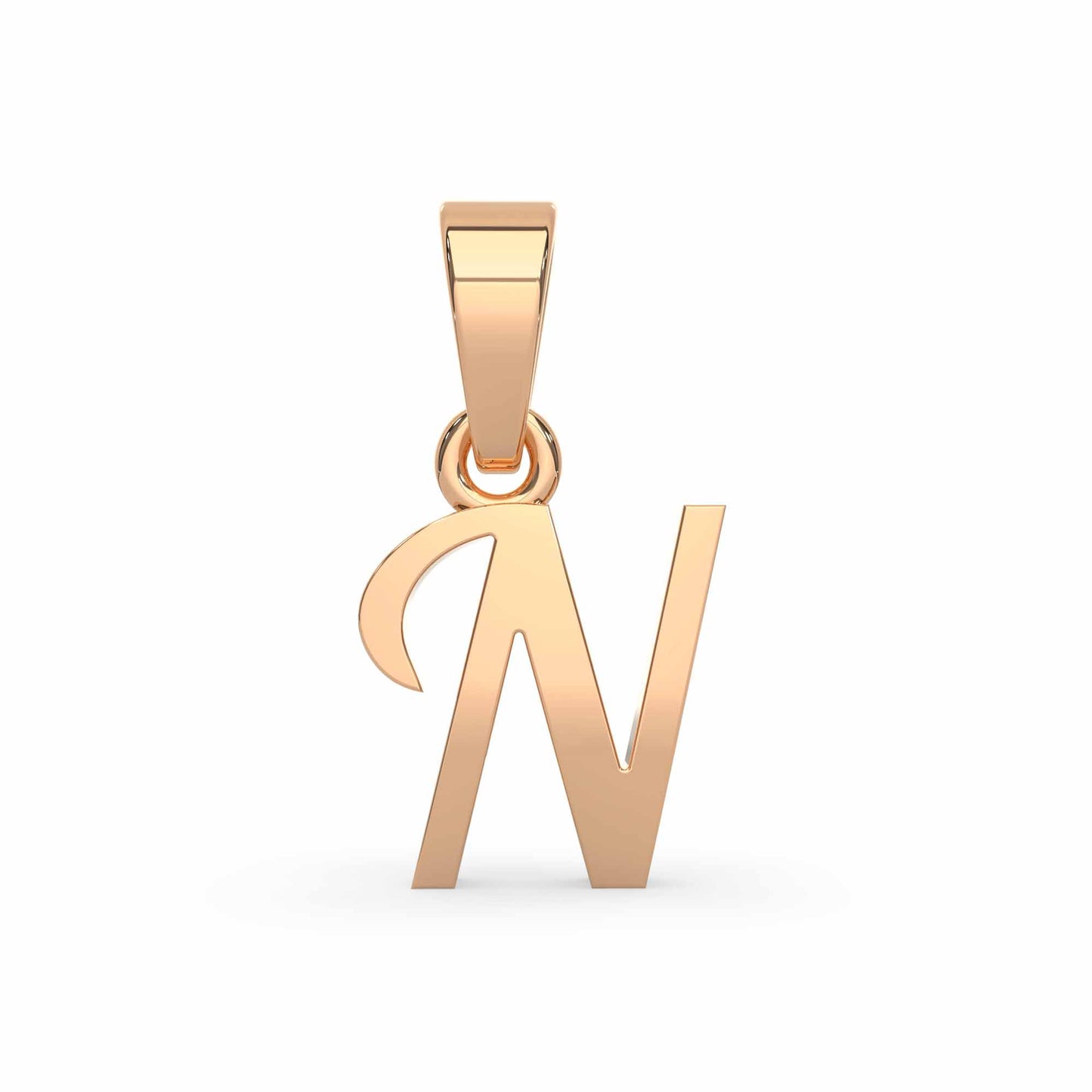 Alphabet N Gold Charm