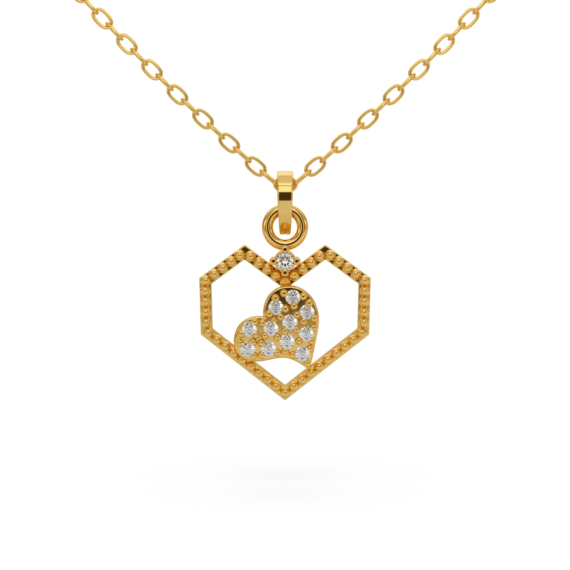 14 Kt Rose Gold Diamond Charms & Pendants