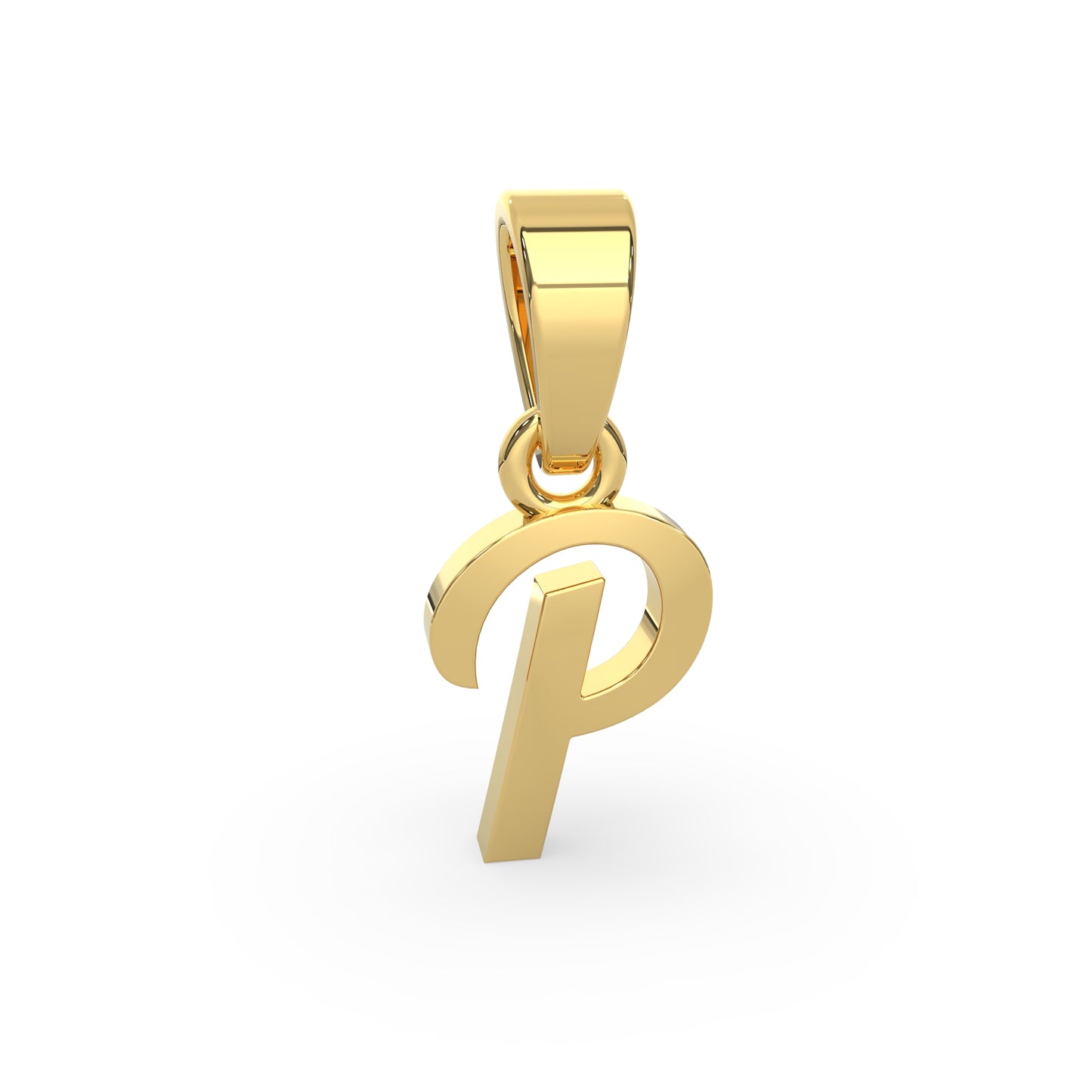Alphabet P Gold Charm