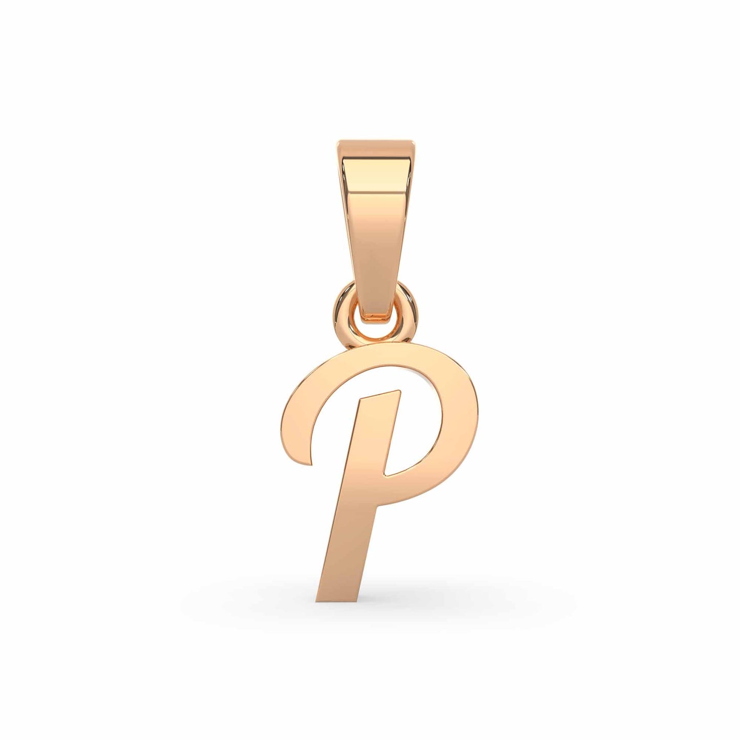 Alphabet P Gold Charm