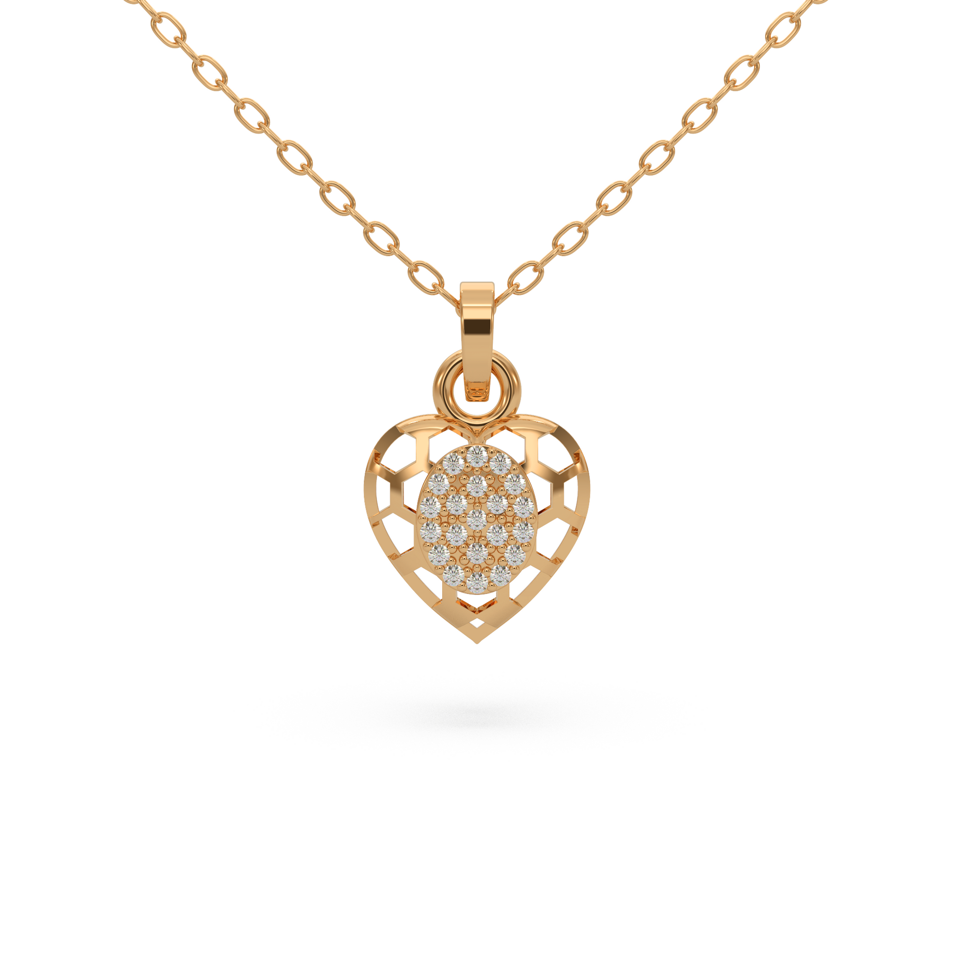 14 Kt Rose Gold Diamond Charms & Pendants